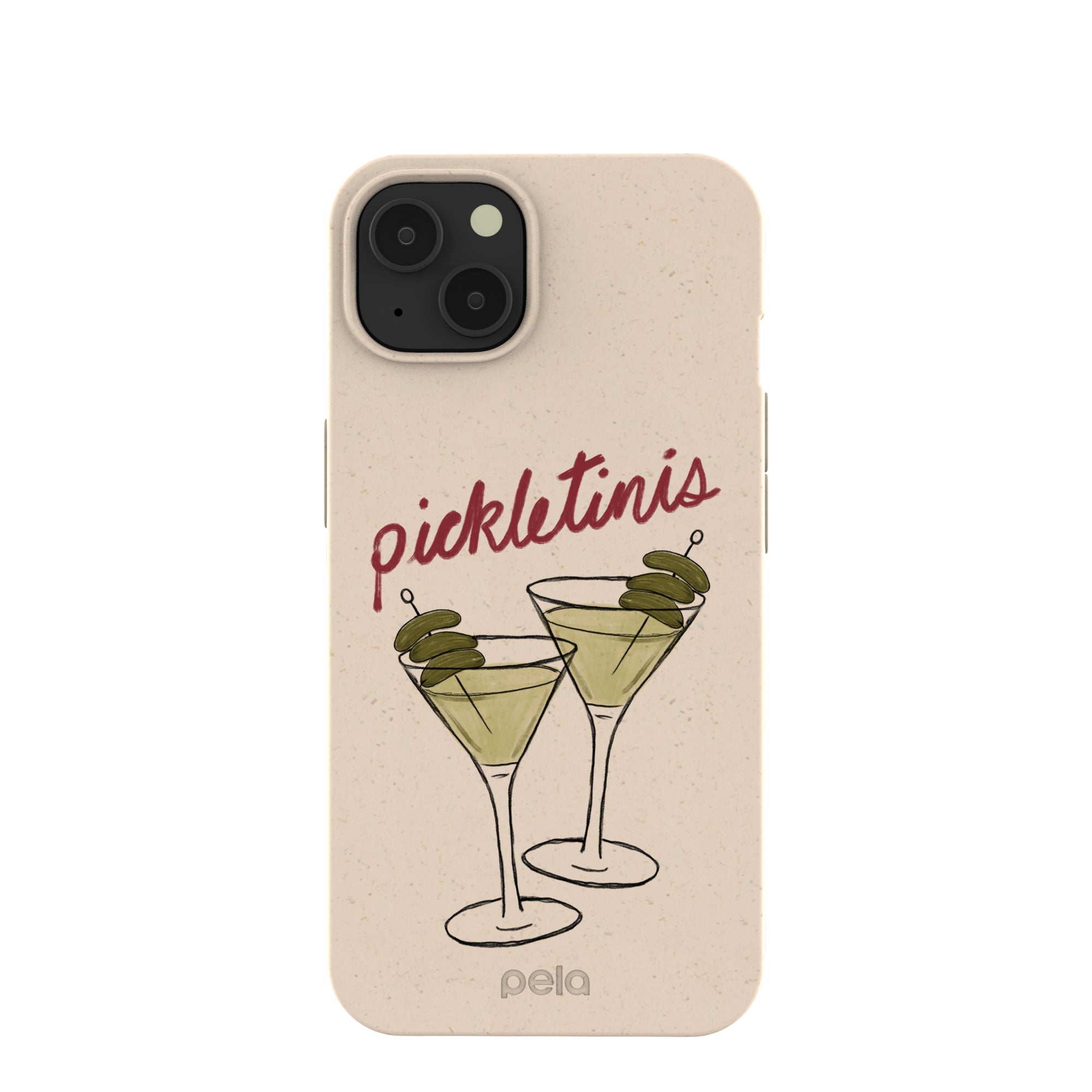 Seashell Pickletinis iPhone 13 Case Refurbished - Pela Case refurbished available on Cerqular