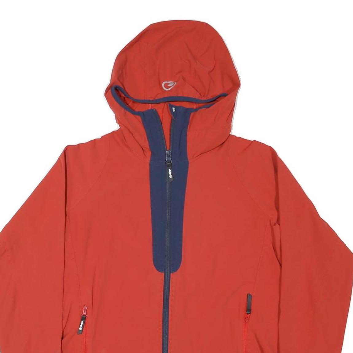 SHERPA Womens Red & Navy Softshell Jacket XL Polyester Blend Hooded Outdoor Zip Refurbished - N/A refurbished available on Cerqular