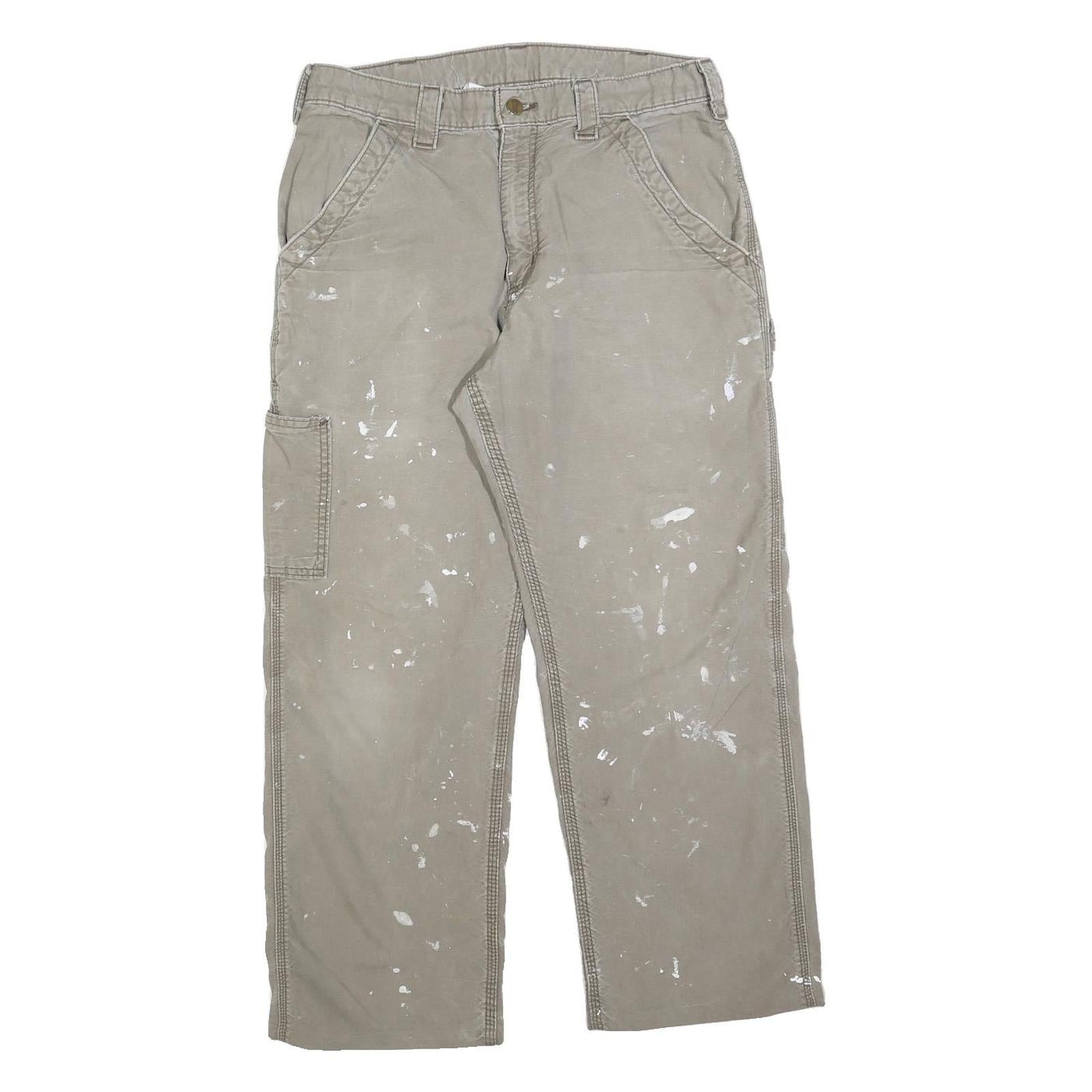 Buy CARHARTT Mens Relaxed Beige Cotton Blend Trousers W32 L26 Workwear Zip Pocket Refurbished - $40.29 CARHARTT Mens Relaxed Beige Cotton Blend Trousers W32 L26 Workwear Zip Pocket Refurbished - N/A refurbished available on Cerqular