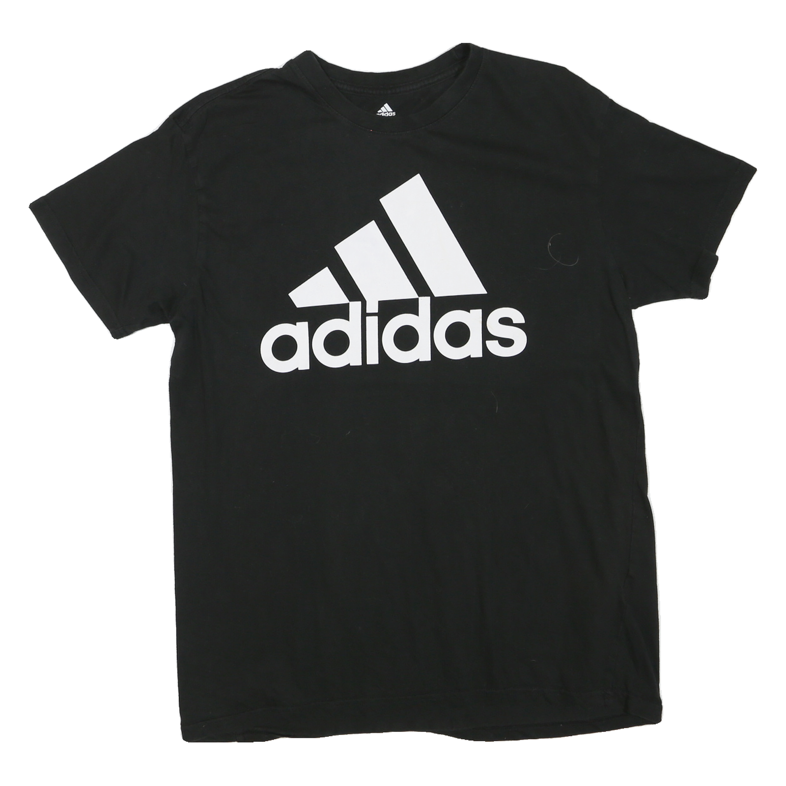 ADIDAS Womens Black Logo Print T-Shirt L Short Sleeve Crew Neck Casual Refurbished - N/A refurbished available on Cerqular