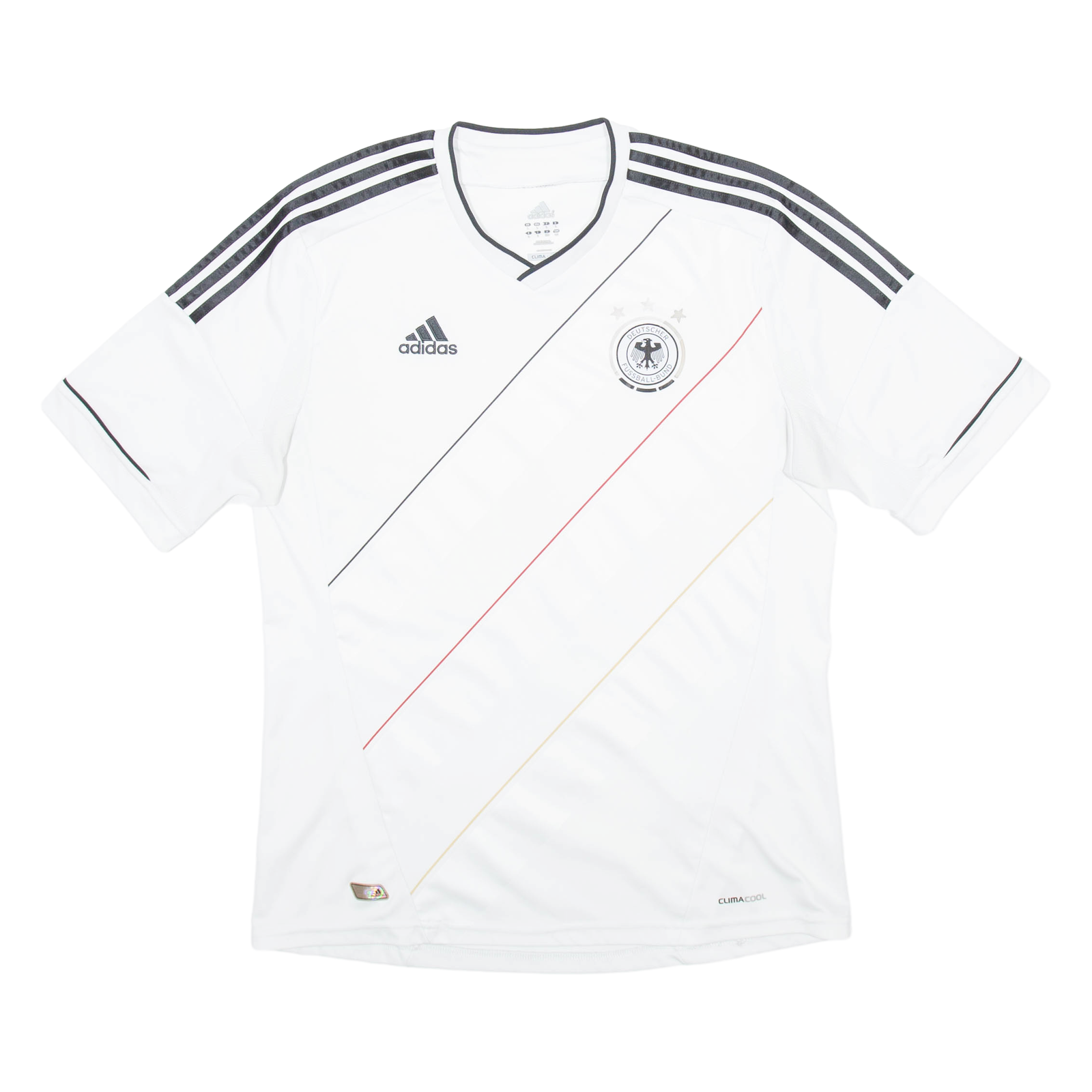 ADIDAS Germany F.C Mens Football Shirt Jersey White V-Neck L Refurbished - N/A refurbished available on Cerqular