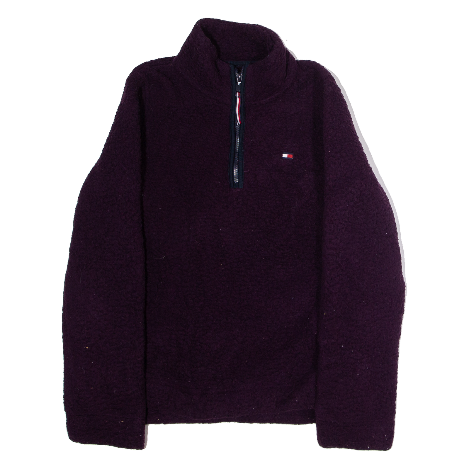 TOMMY HILFIGER Womens Fleece Pink 1/4 Zip M Refurbished - N/A refurbished available on Cerqular