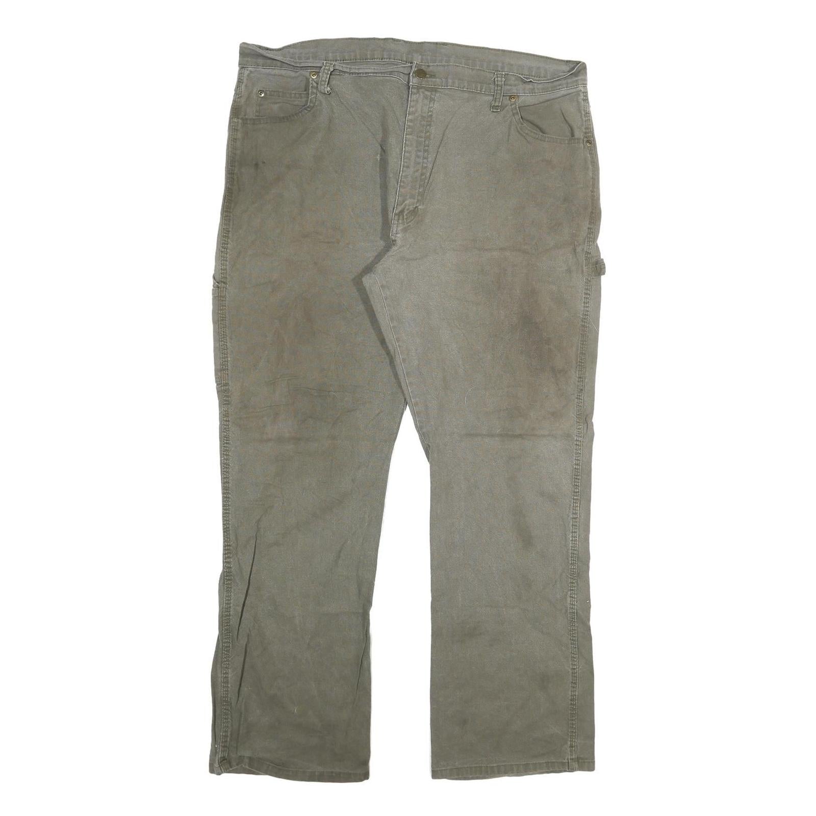 DICKIES Mens Green Regular Straight Denim Cotton Blend Medium W40 L32 Workwear Refurbished - N/A refurbished available on Cerqular