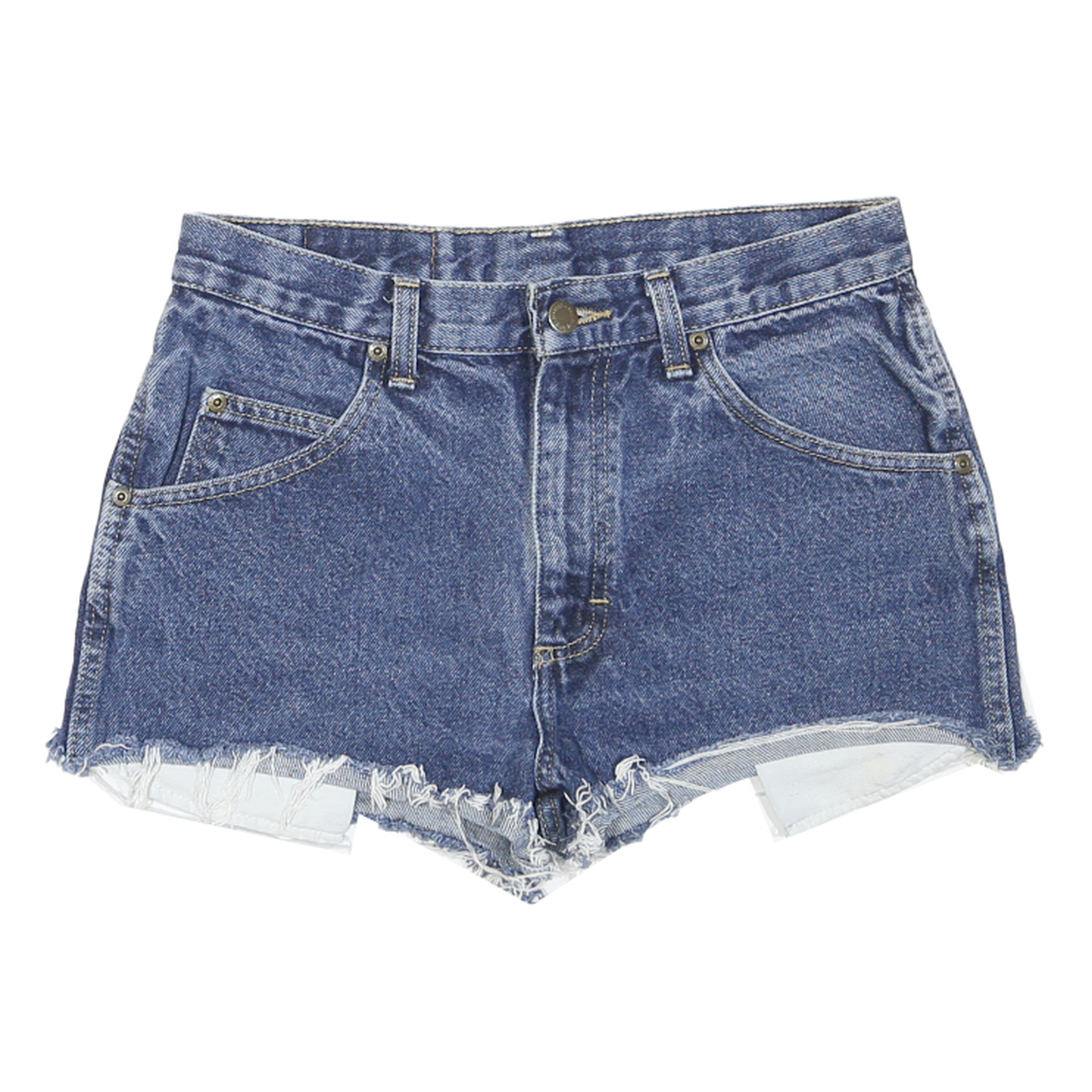 WRANGLER Womens Shorts Blue Denim Cut-Off S W30 Casual Summer Wear Refurbished - N/A refurbished available on Cerqular