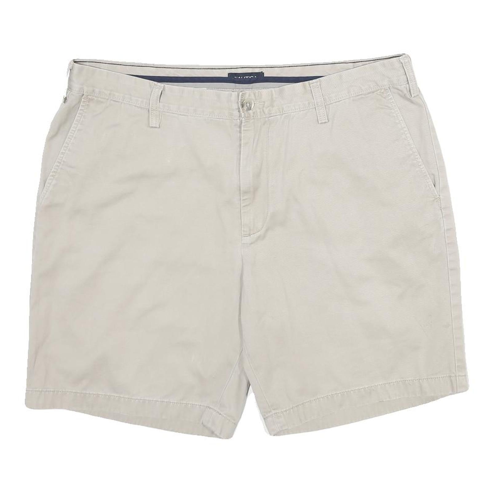 NAUTICA Mens Shorts Beige Casual Plain XL W38 Cotton Comfortable Classic Fit Refurbished - N/A refurbished available on Cerqular