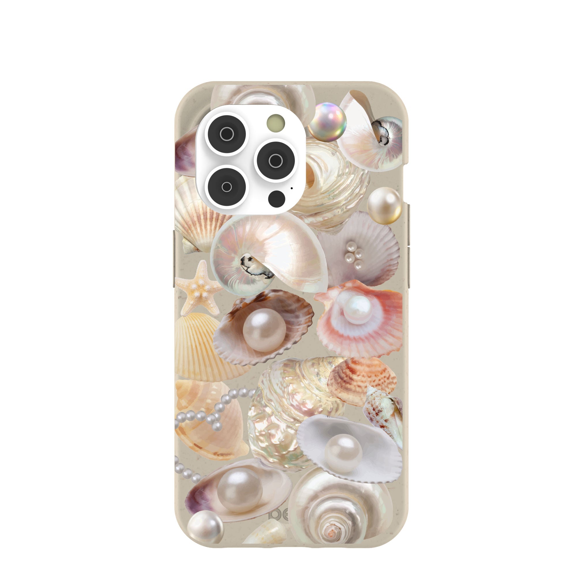 London Fog Sea Gems iPhone 14 Pro Case Refurbished - Pela Case refurbished available on Cerqular