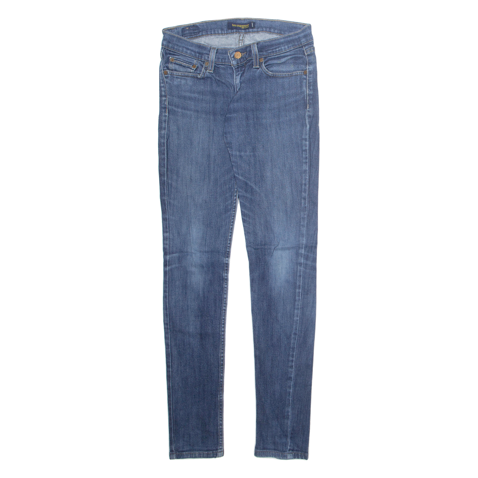 LEVI'S Too Superlow Womens Jeans Blue Regular Skinny Stone Wash W28 L32 Refurbished - N/A refurbished available on Cerqular