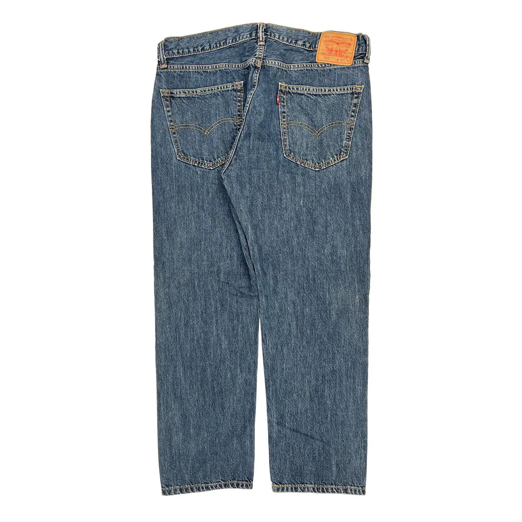 505 Levis Jeans - 36W 30L Blue Cotton Refurbished - Thrifted (note: this is a term often used to describe second- refurbished available on Cerqular