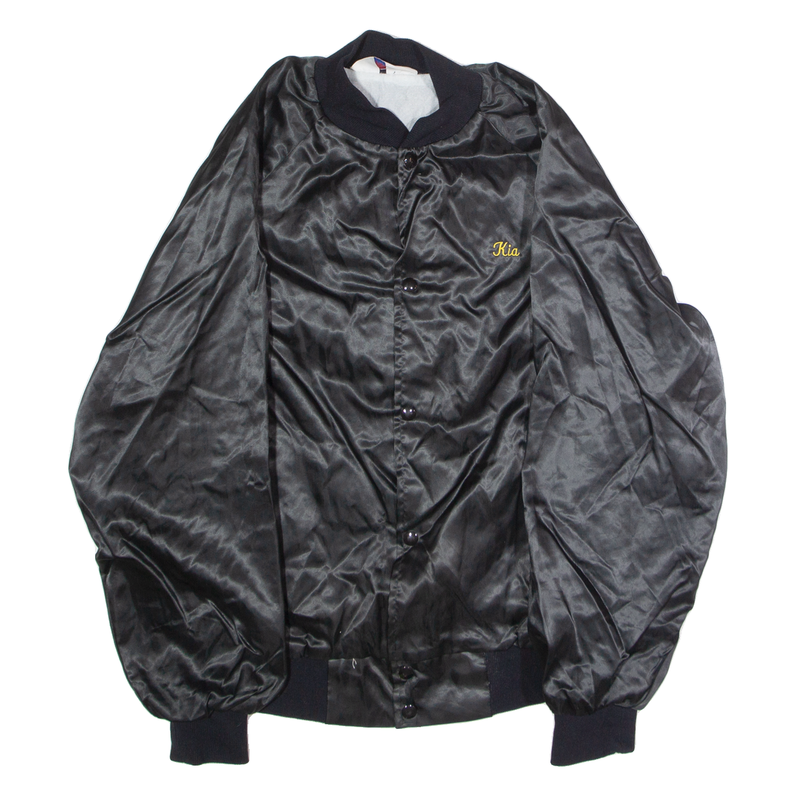 WEST ARK Marysville Chiefs 'Kia' Mens Bomber Jacket Black Nylon 90s USA M Refurbished - N/A refurbished available on Cerqular