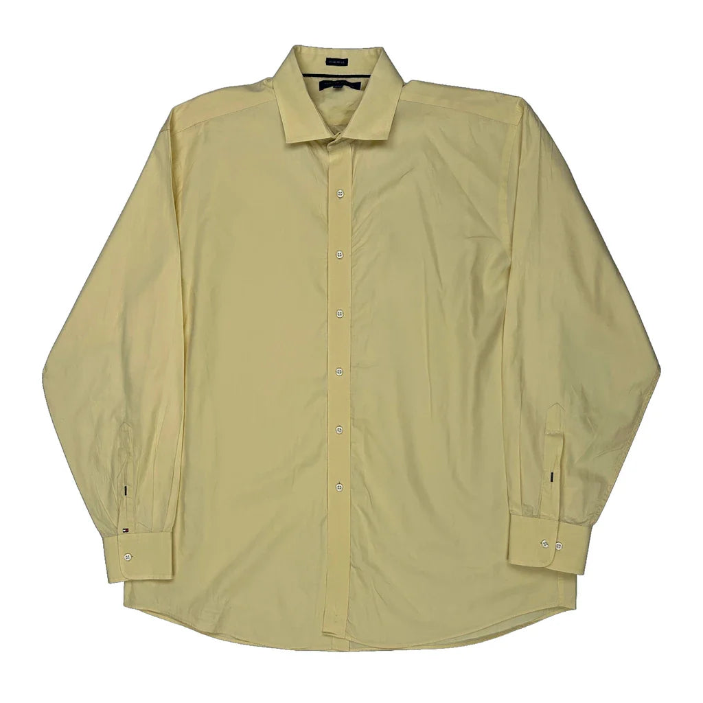 Buy Tommy Hilfiger Shirt - XL Yellow Cotton Refurbished - $30.81 Tommy Hilfiger Shirt - XL Yellow Cotton Refurbished - Thrifted (note: this is a term often used to describe second- refurbished available on Cerqular