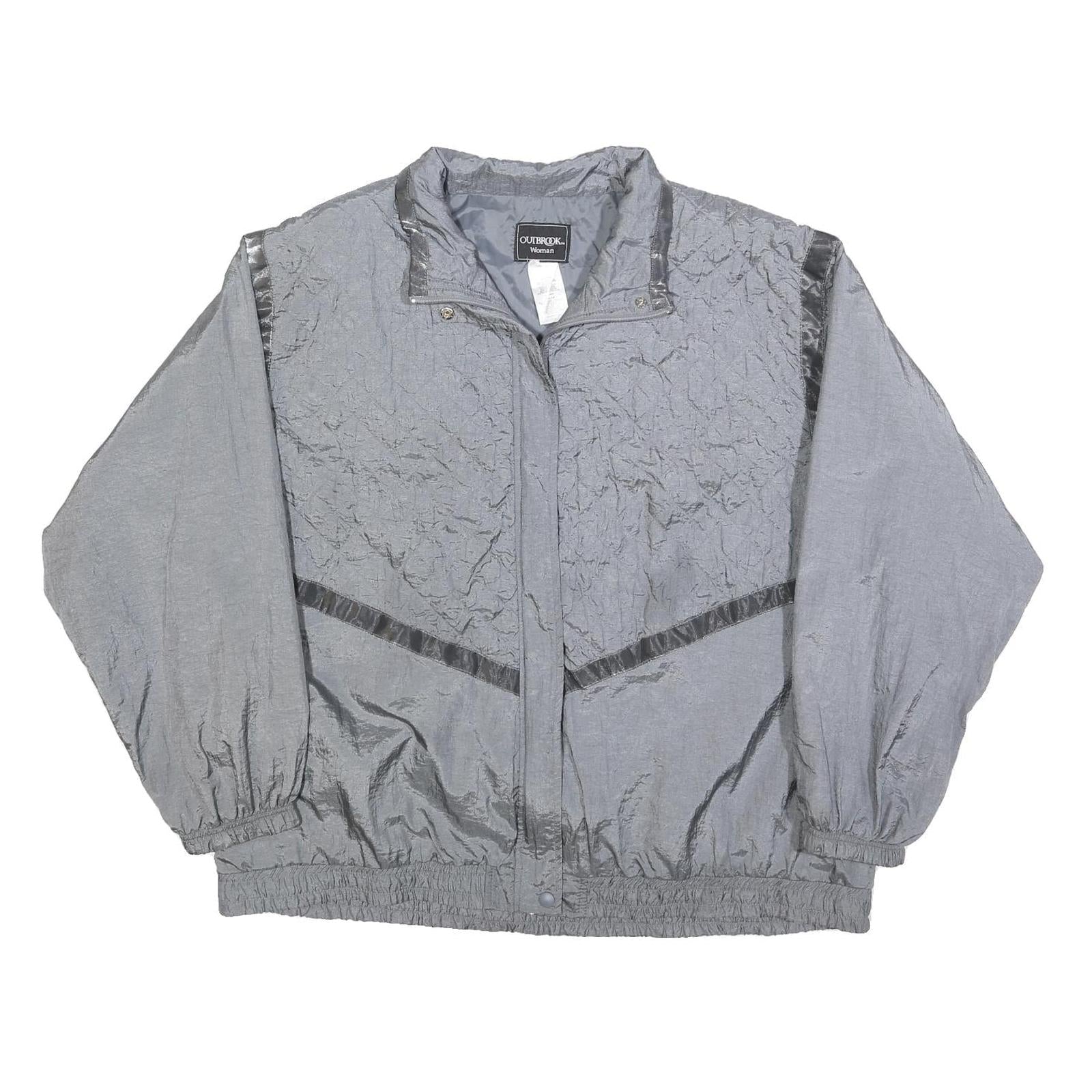 OUTBROOK Womens Grey 3XL Jacket Polyester Blend Zip Up Lightweight Plain Refurbished - N/A refurbished available on Cerqular