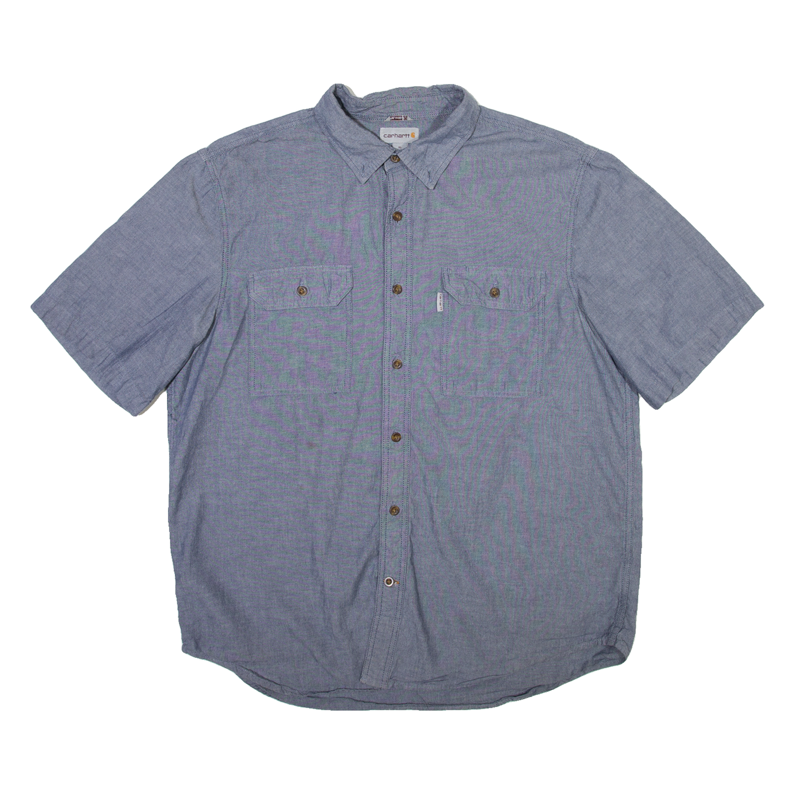 CARHARTT Mens Plain Shirt Blue XL Refurbished - N/A refurbished available on Cerqular