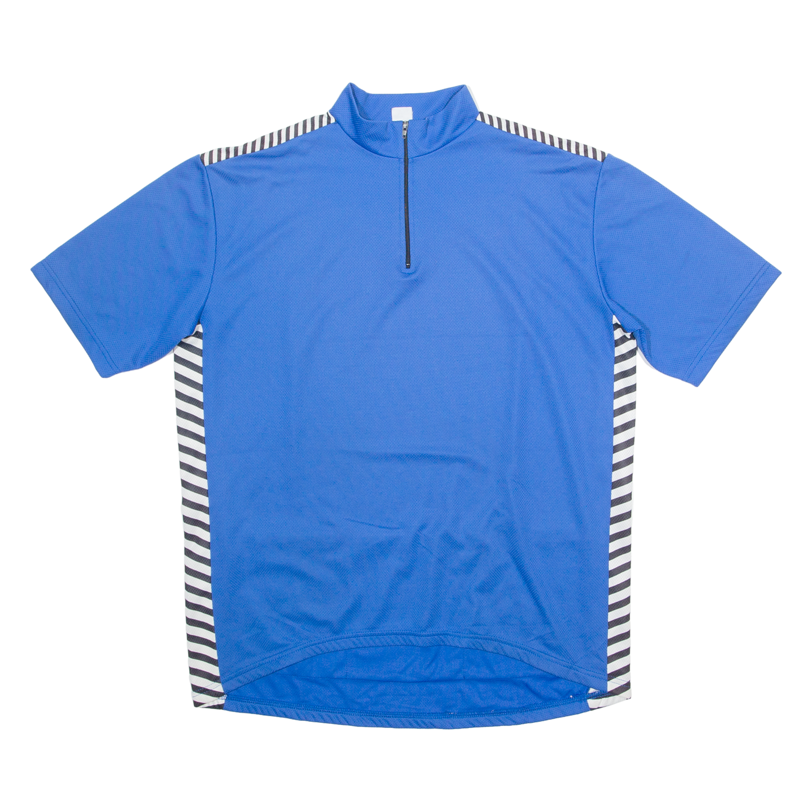 STRIPED Cycling Mens Jersey Blue 1/4 Zip 2XL Refurbished - N/A refurbished available on Cerqular