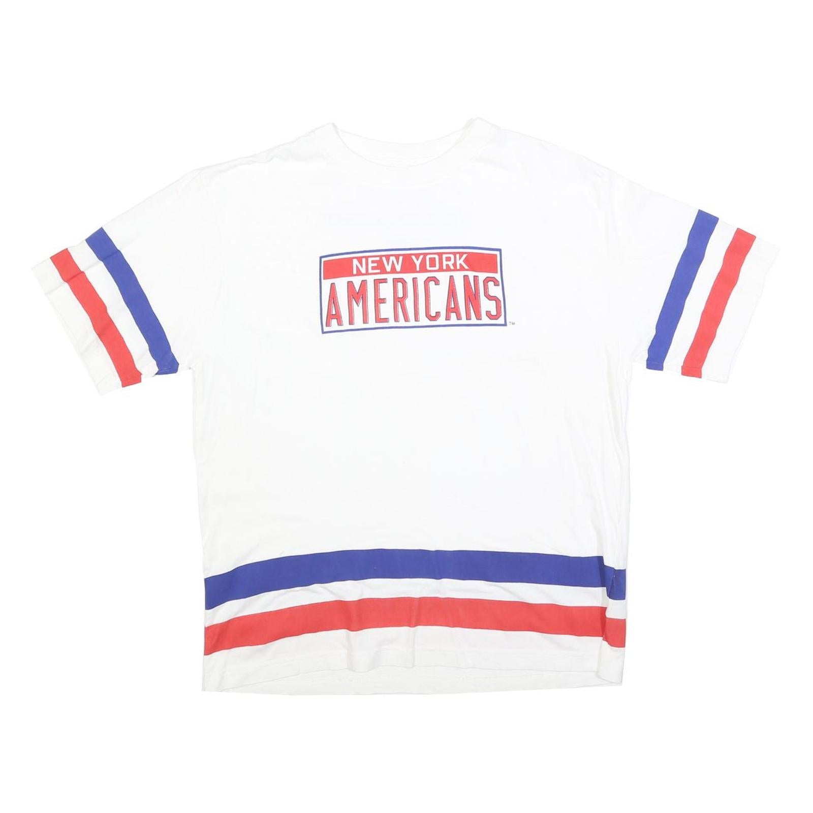 Buy LNH Mens White Red & Blue New York Americans Graphic T-Shirt L Short Sleeve Crew Refurbished - $19.49 LNH Mens White Red & Blue New York Americans Graphic T-Shirt L Short Sleeve Crew Refurbished - N/A refurbished available on Cerqular