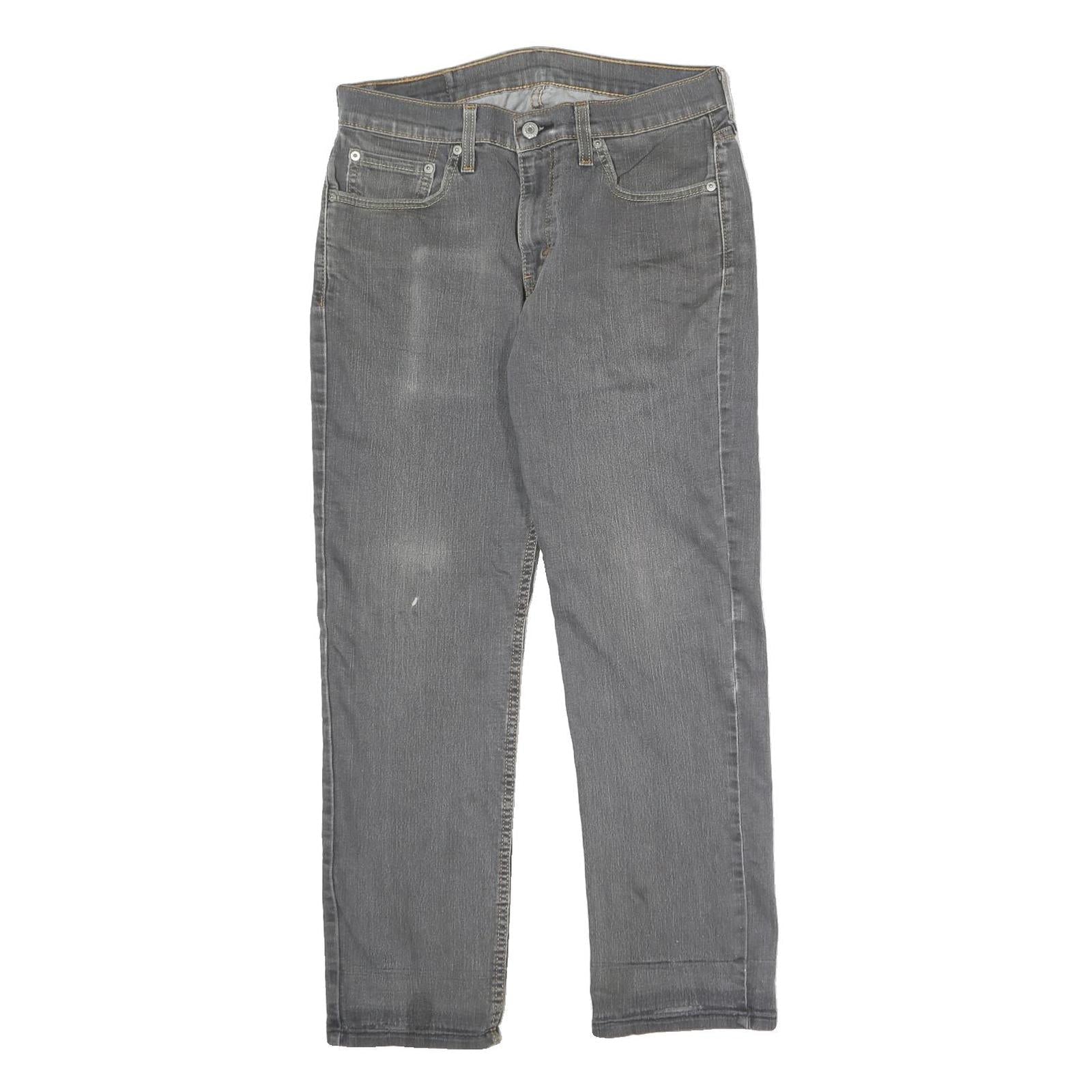 LEVI'S 511 Mens Jeans Grey Regular Skinny Denim Medium W30 L30 Zip Cotton Refurbished - N/A refurbished available on Cerqular