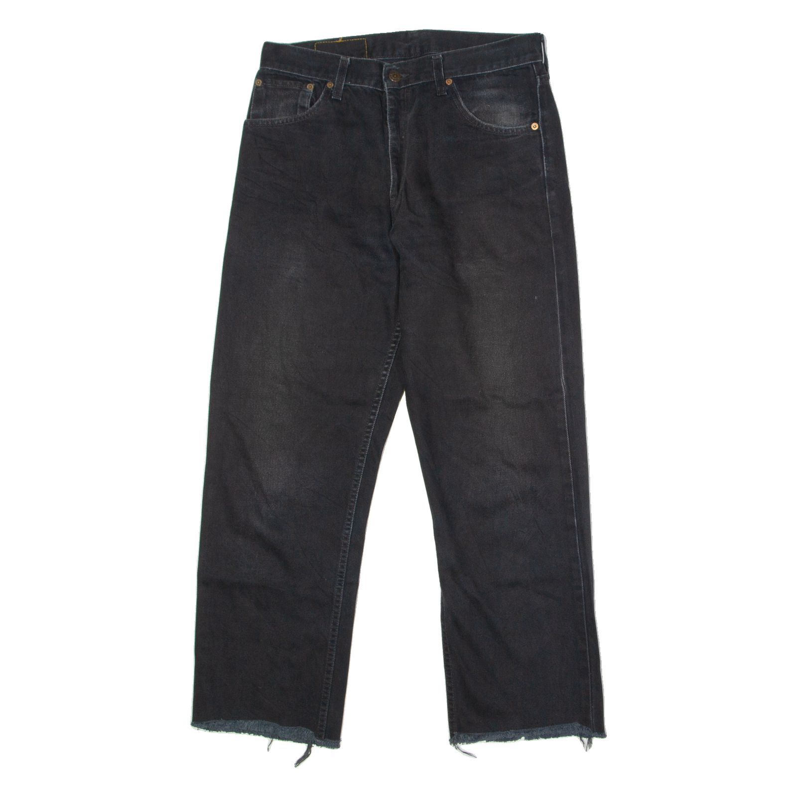 LEVI'S 521 02 Mens Jeans Black Regular Straight W32 L26 Refurbished - N/A refurbished available on Cerqular