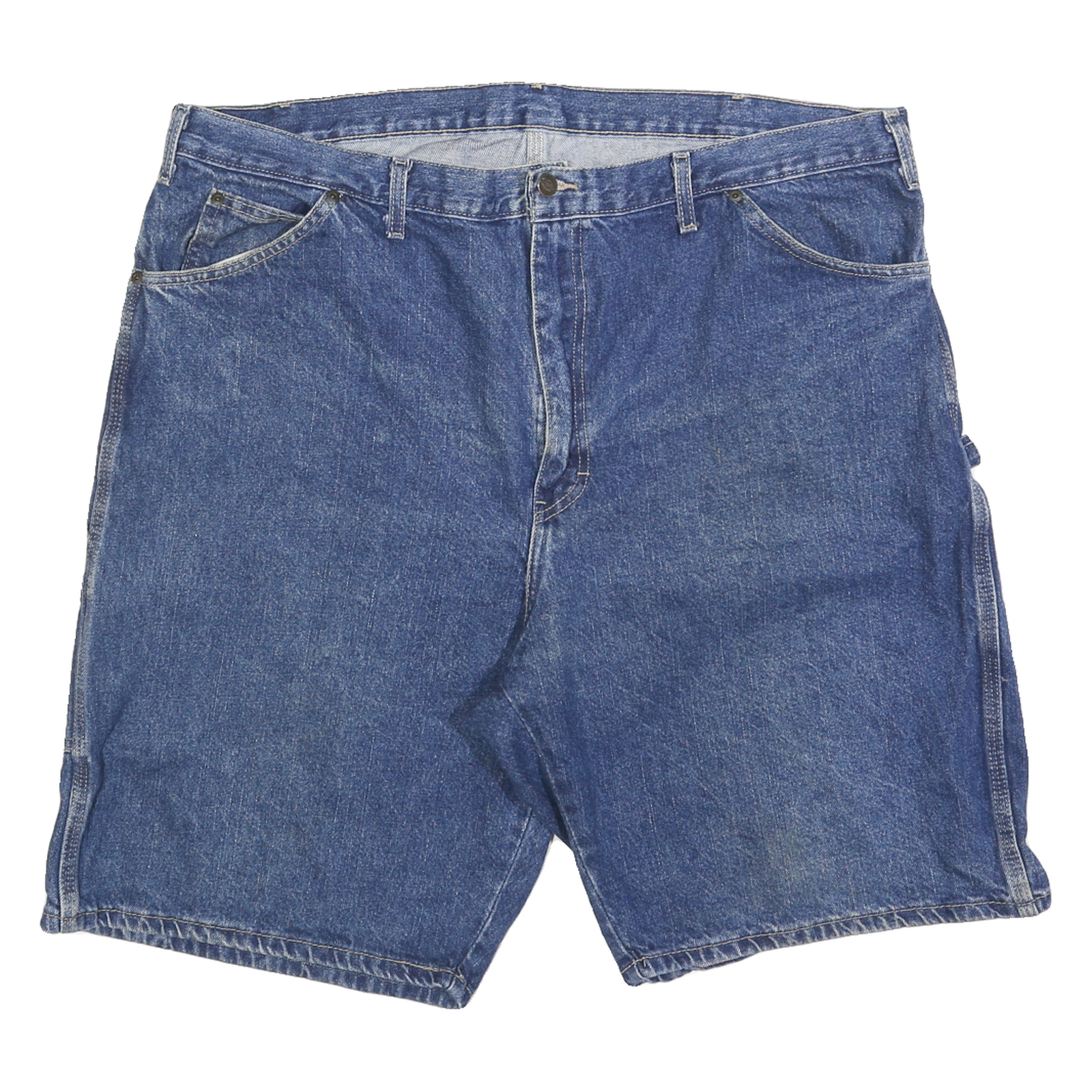 DICKIES Mens Denim Blue Casual Shorts 2XL W44 Cotton Blend Workwear Refurbished - N/A refurbished available on Cerqular