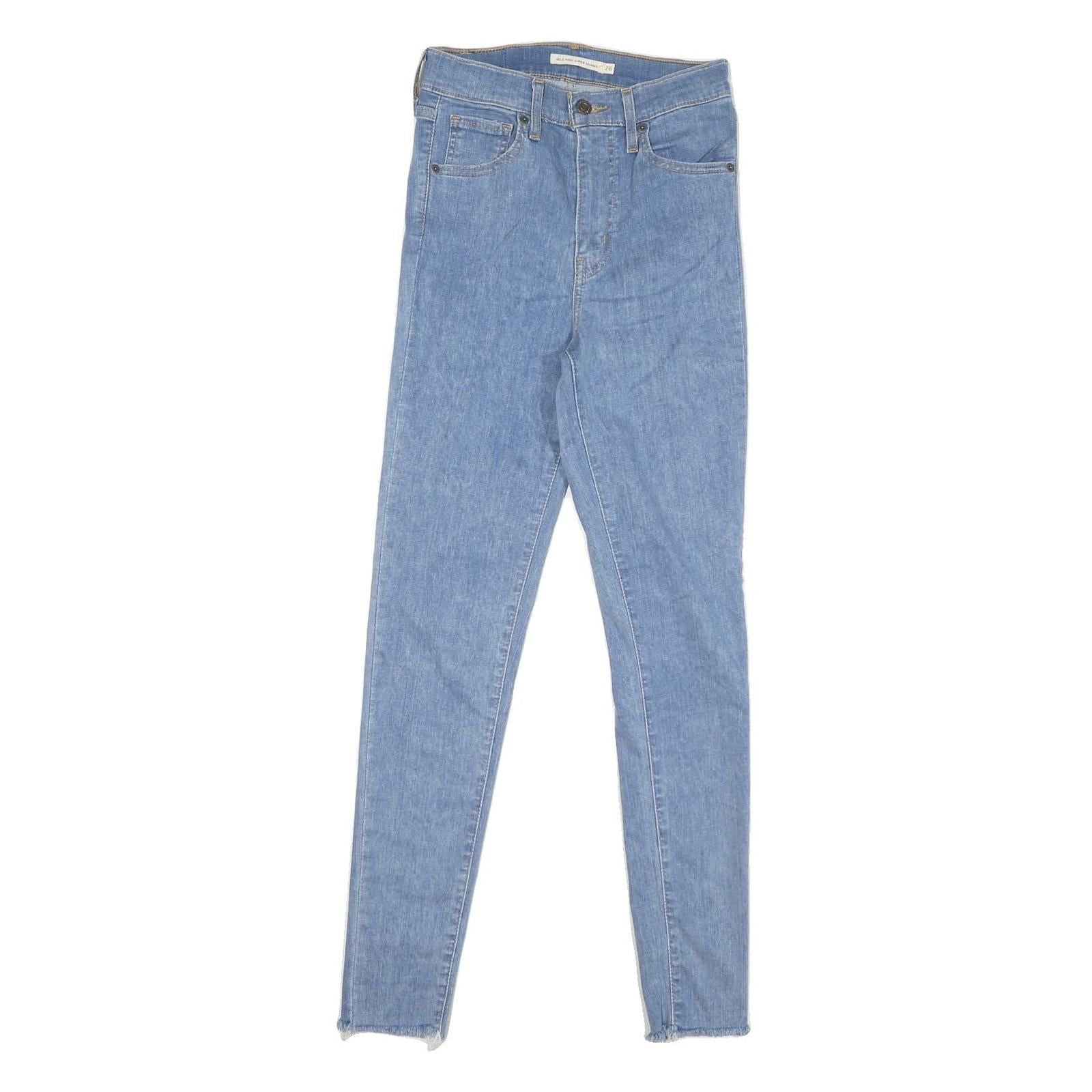 LEVI'S Womens Jeans Blue Slim Skinny Denim Light W26 L29 Zip Refurbished - N/A refurbished available on Cerqular