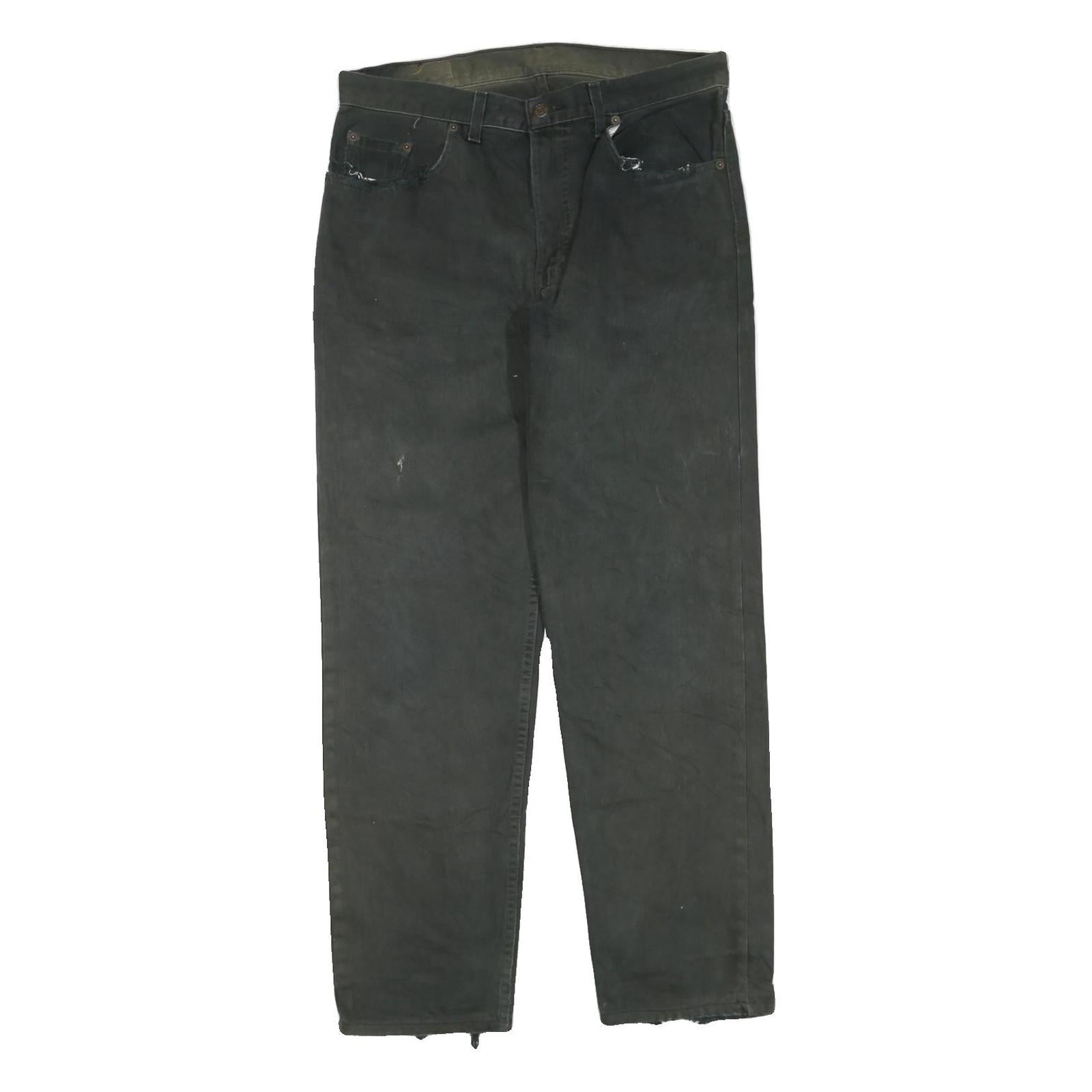 LEVI'S 504 Mens Black Regular Straight Denim W38 L32 Classic Cotton Blend Zip Refurbished - N/A refurbished available on Cerqular