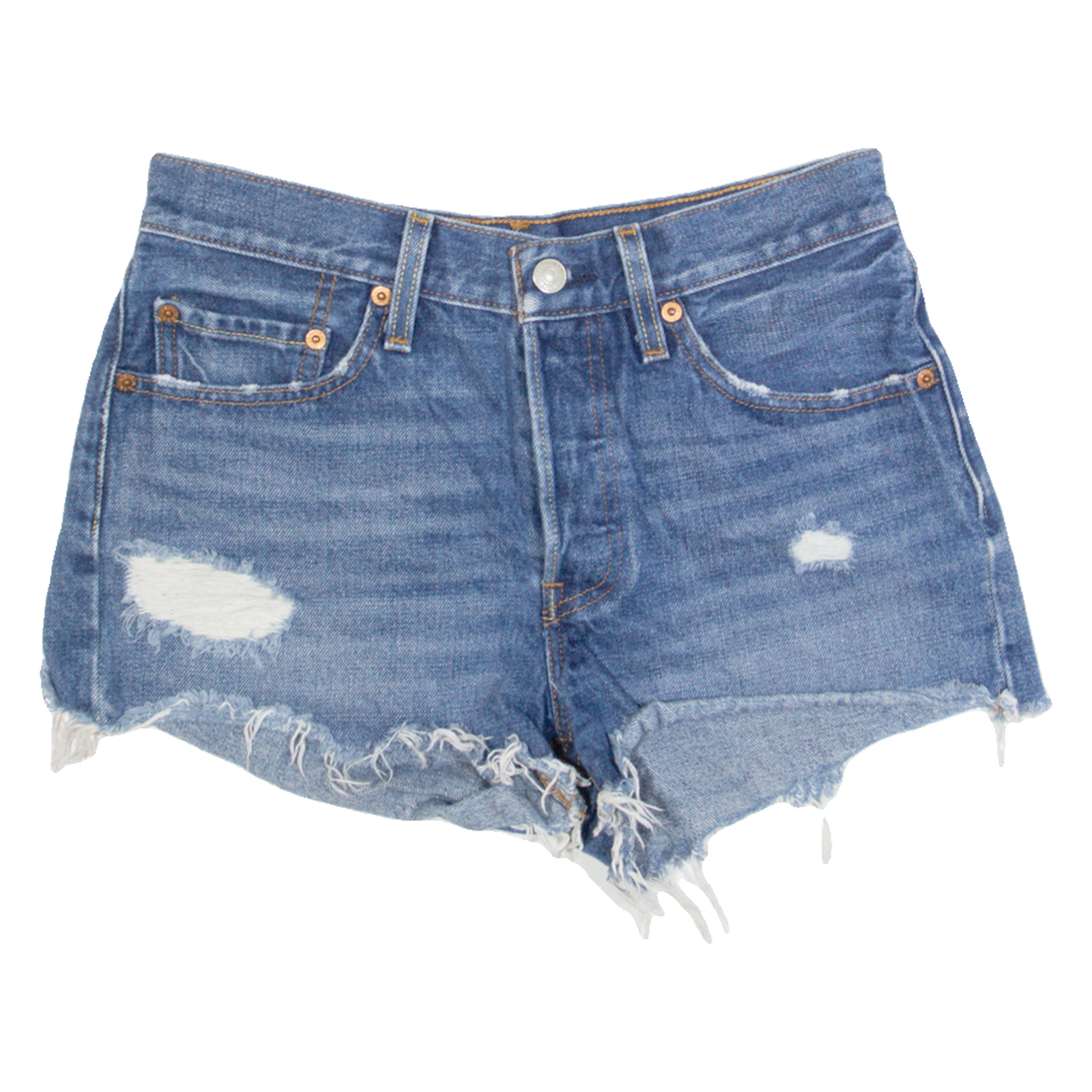 LEVI'S 501 Womens Denim Shorts Blue S W26 Refurbished - N/A refurbished available on Cerqular