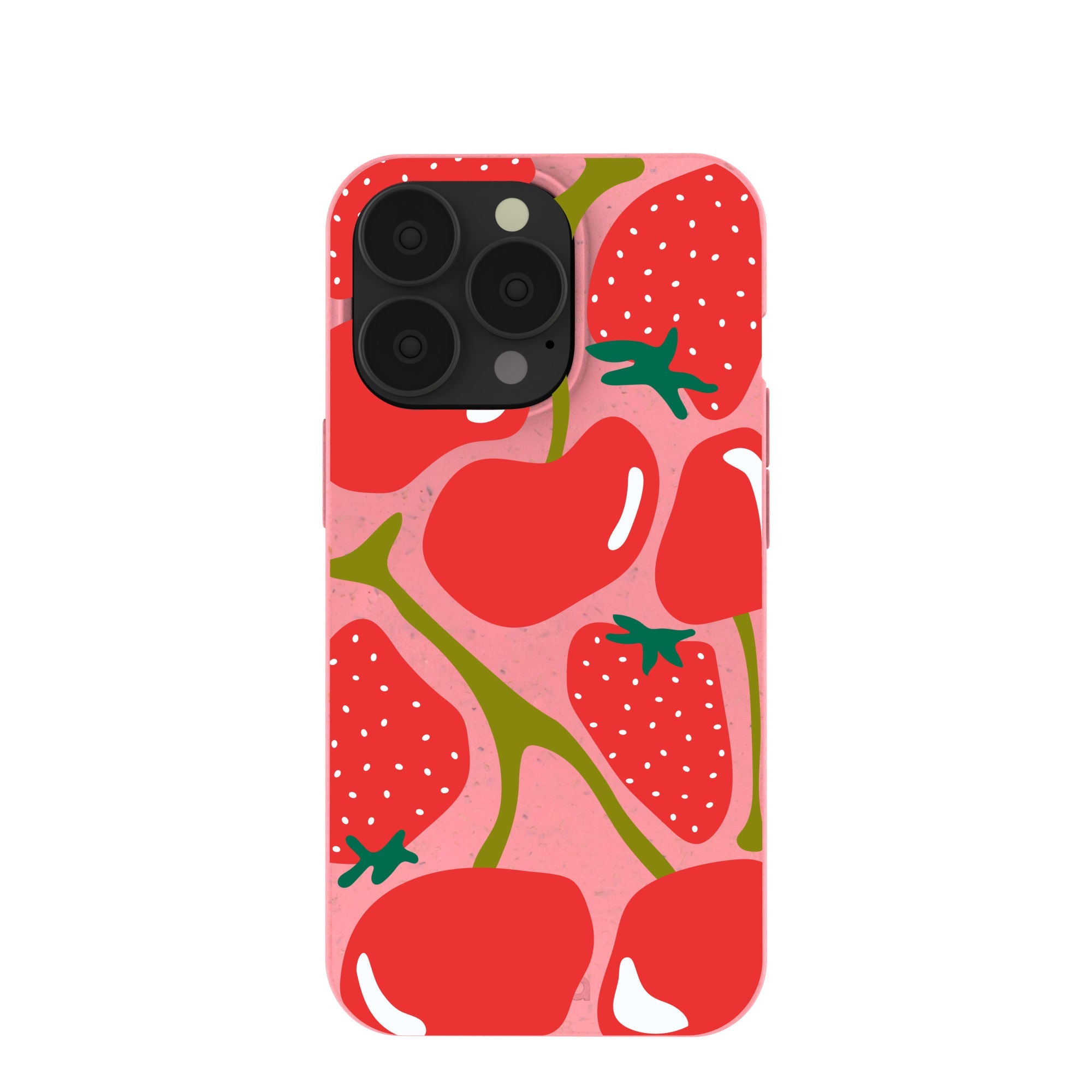 Bubblegum Pink Cherry Berry iPhone 13 Pro Case Refurbished - Pela Case refurbished available on Cerqular