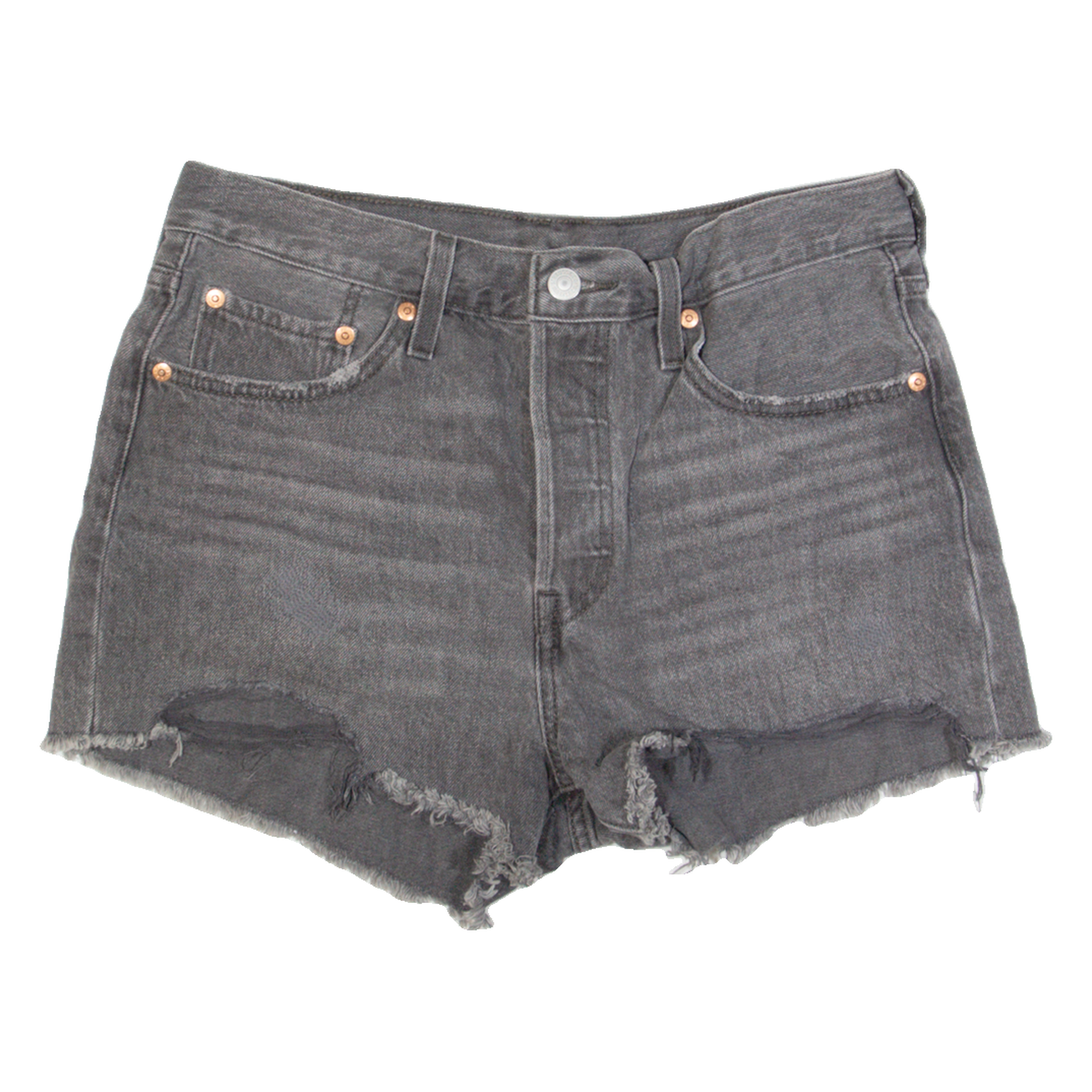 LEVI'S 501 BIG E Womens Denim Shorts Grey S W28 Refurbished - N/A refurbished available on Cerqular