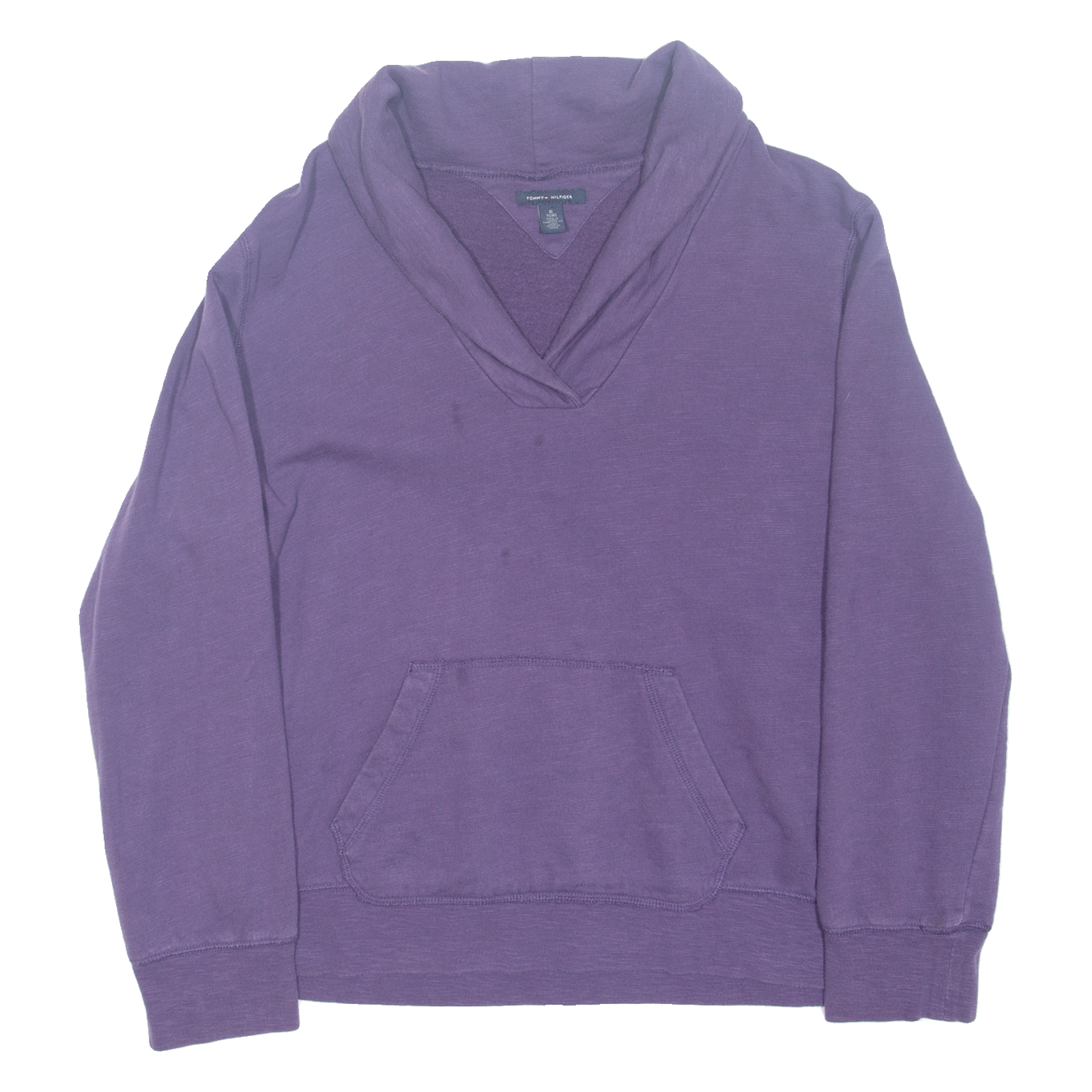 TOMMY HILFIGER Womens Sweatshirt Purple V-Neck XL Refurbished - N/A refurbished available on Cerqular