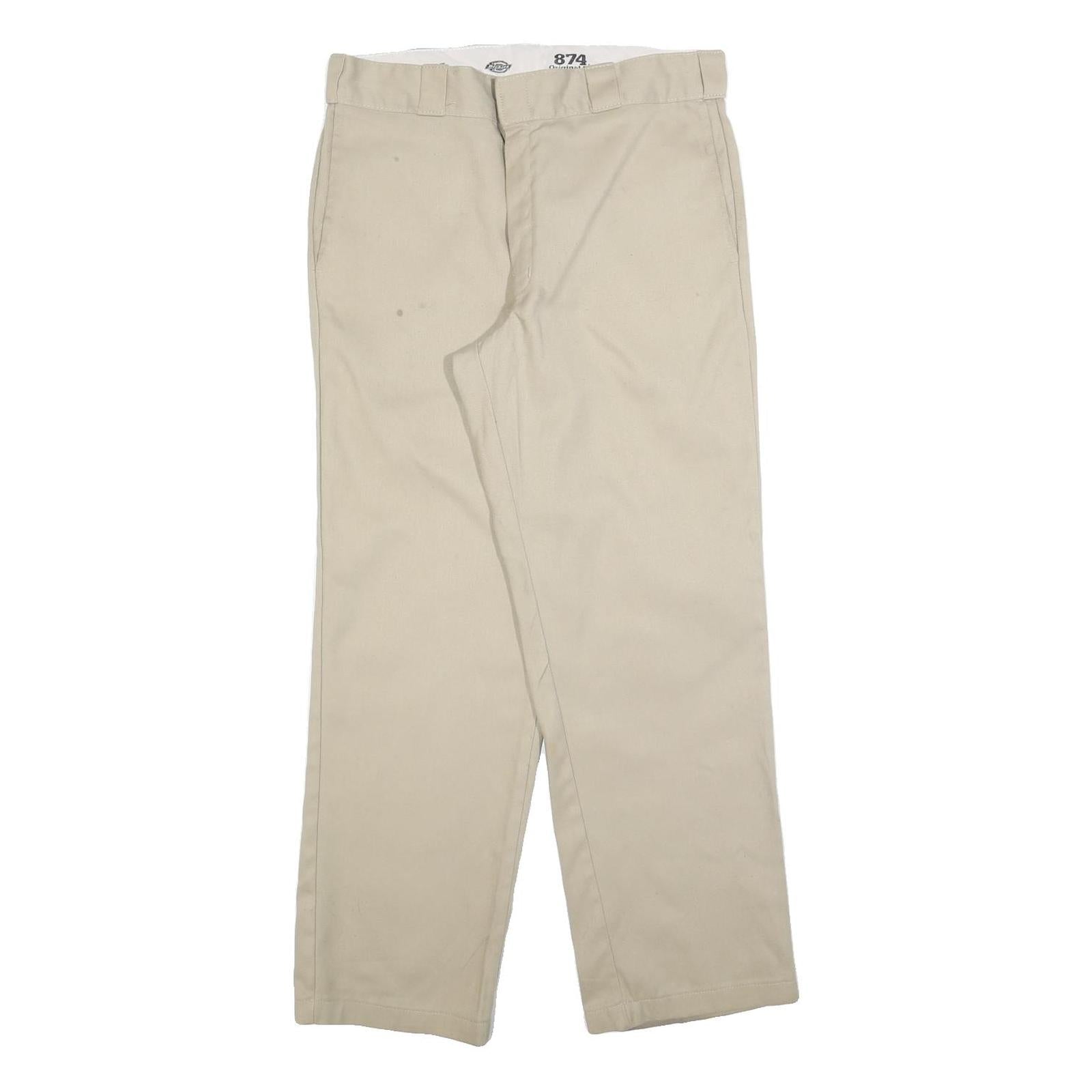 Buy DICKIES Mens Cotton Blend Beige Regular Straight Trousers W34 L30 Workwear Refurbished - $37.69 DICKIES Mens Cotton Blend Beige Regular Straight Trousers W34 L30 Workwear Refurbished - N/A refurbished available on Cerqular