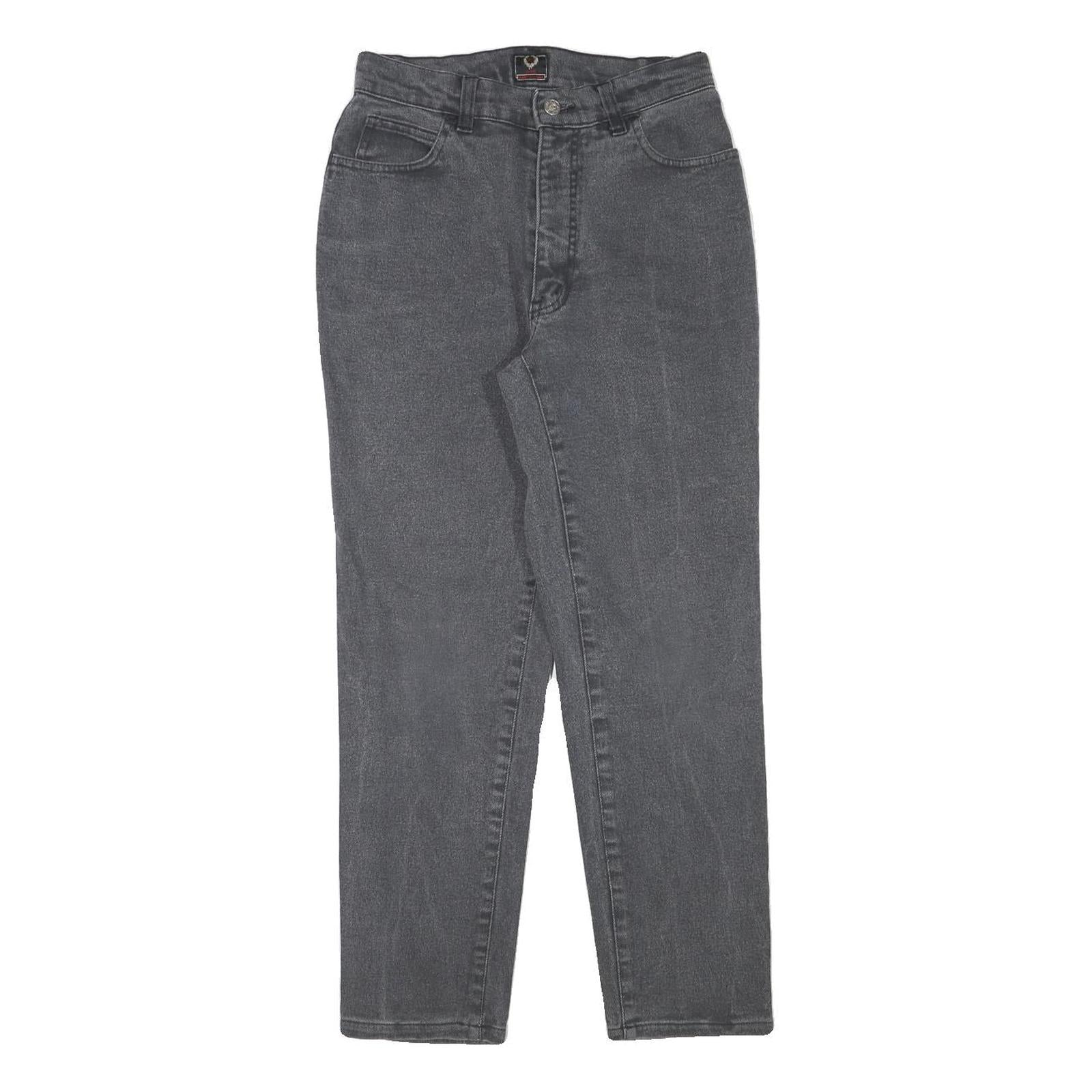 GIAN MARCO VENTURI Womens Jeans Grey Slim Slim W26 L26 Cotton Blend Zip Refurbished - N/A refurbished available on Cerqular