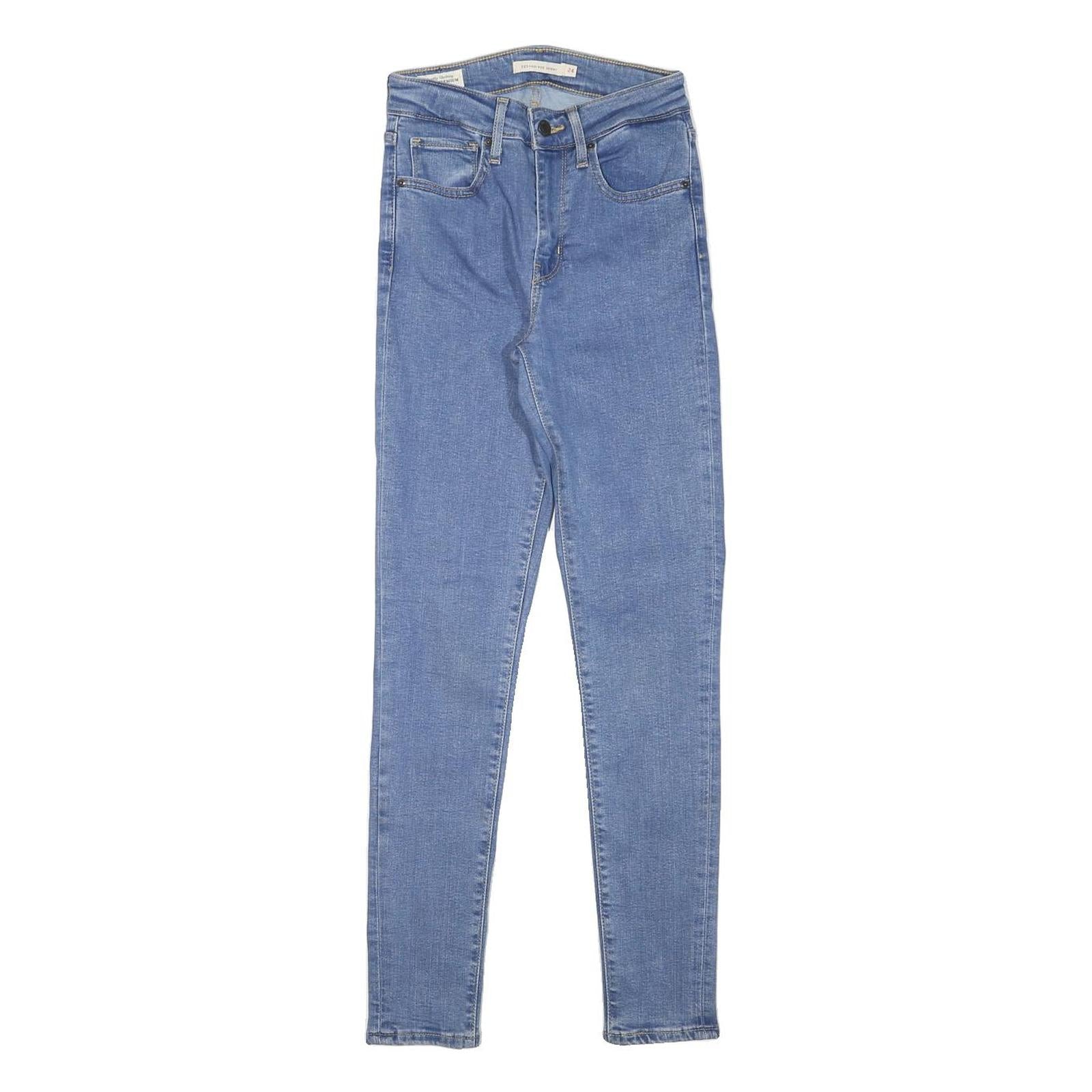 LEVI'S Womens Jeans Blue Slim Skinny Denim Light W22 L28 Stretch Comfort Refurbished - N/A refurbished available on Cerqular