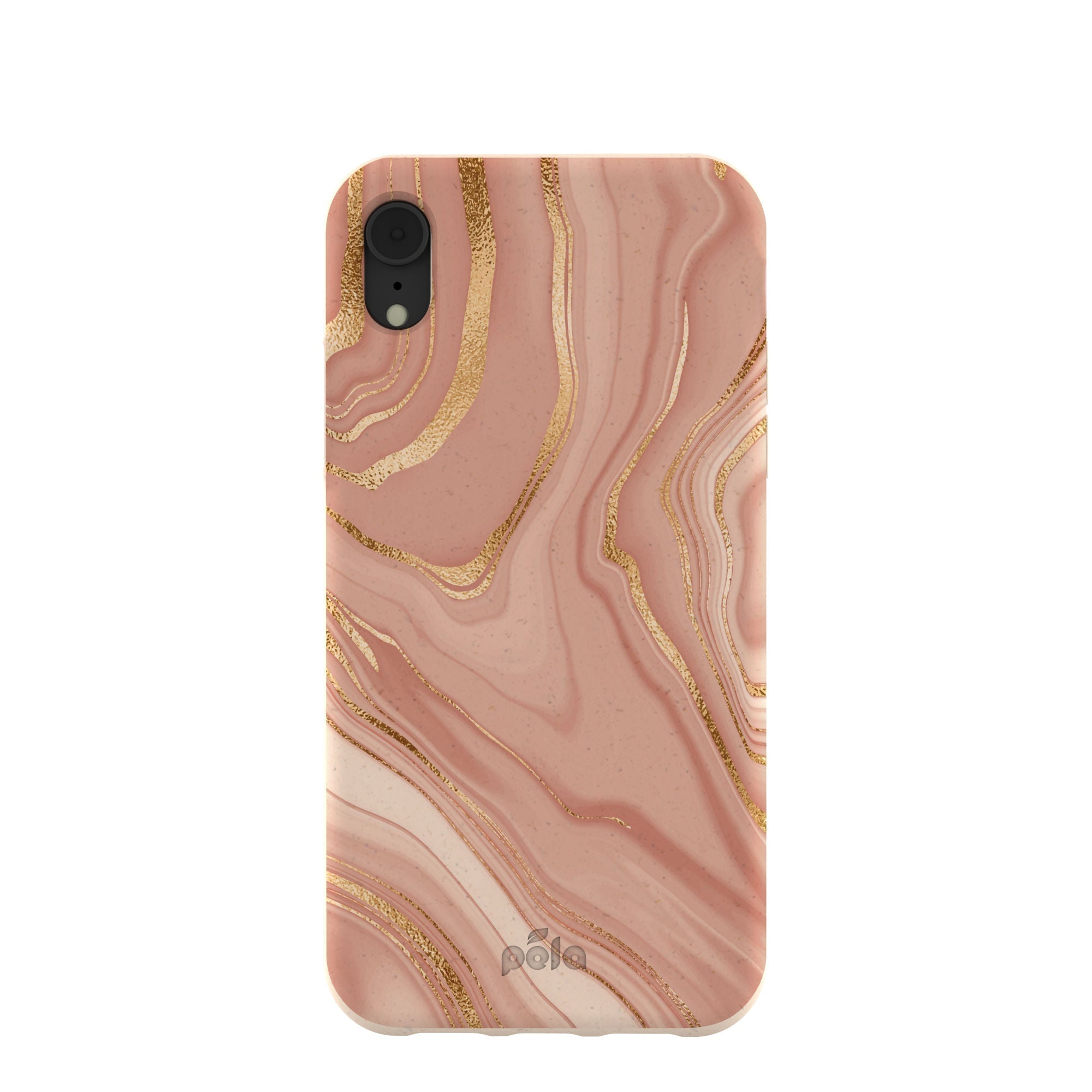 Seashell Rose Gold iPhone XR Case Refurbished - Pela Case refurbished available on Cerqular