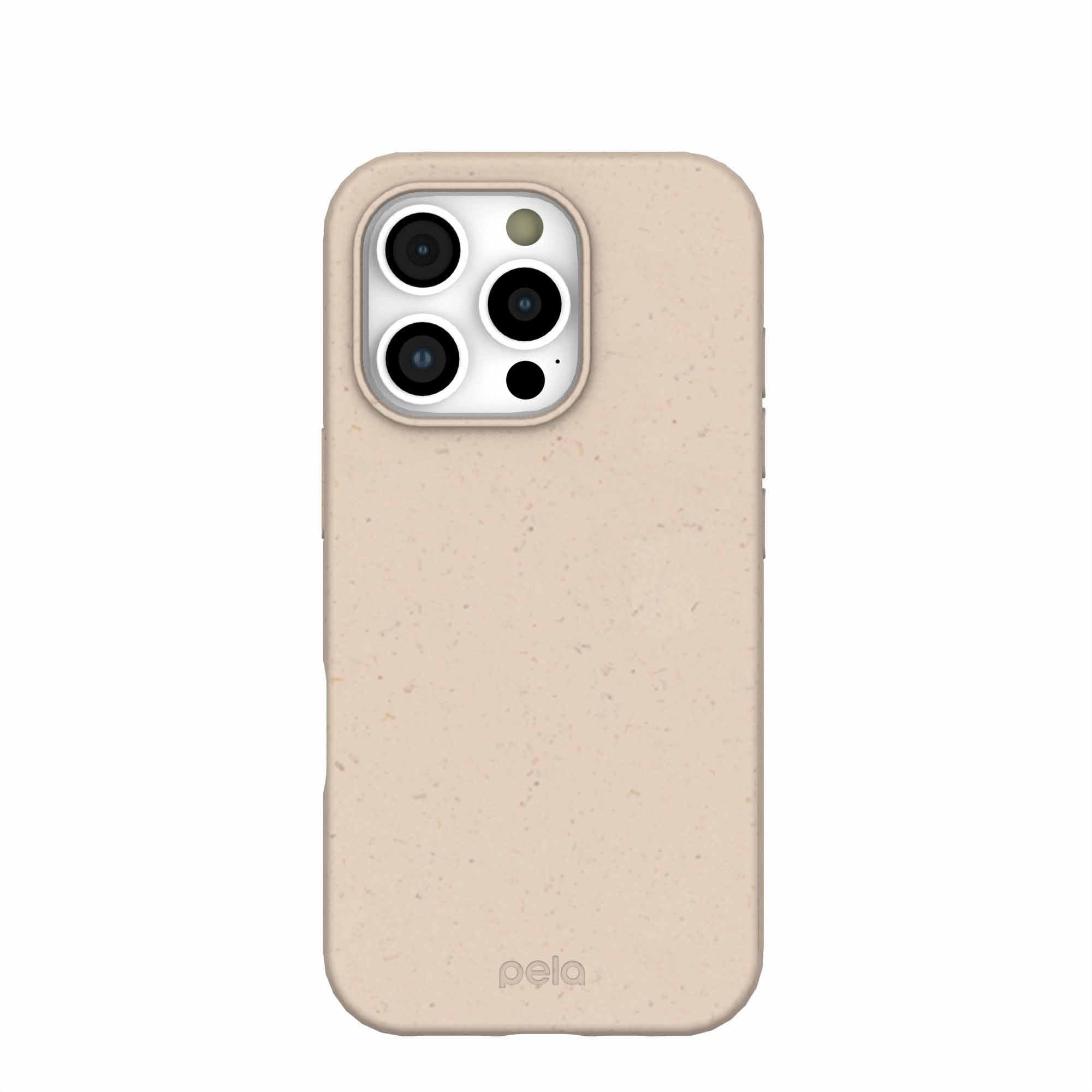 Seashell iPhone 16 Pro Case Refurbished - Pela Case refurbished available on Cerqular