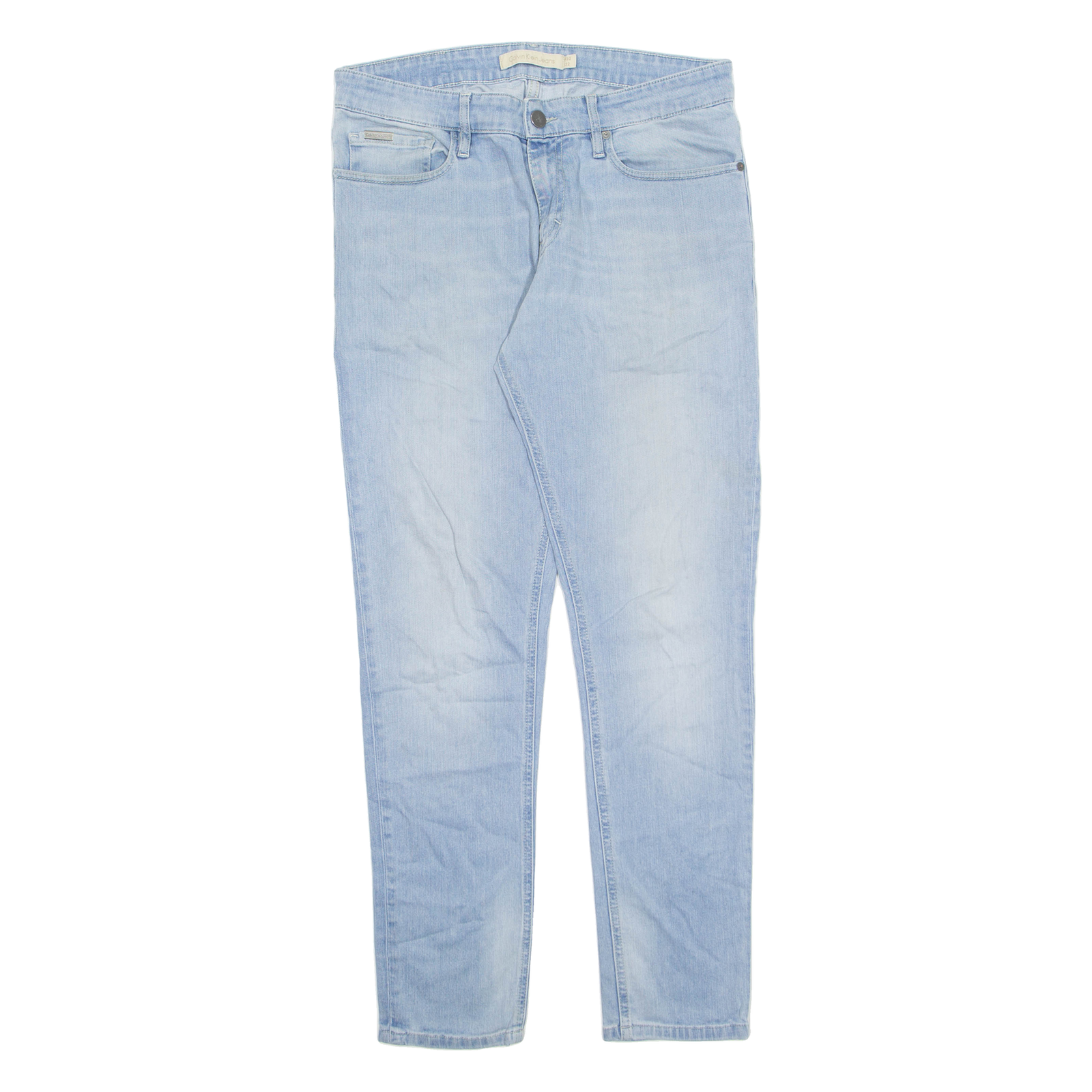 CALVIN KLEIN JEANS Womens Jeans Blue Regular Tapered Stone Wash W32 L32 Refurbished - N/A refurbished available on Cerqular