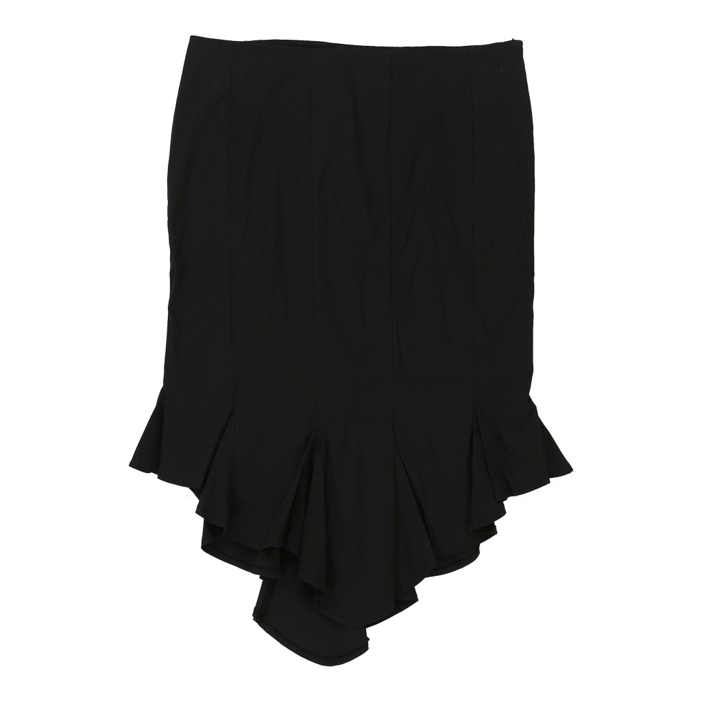 Ermanno Scervino Skirt - 30W UK 10 Black Cotton | Size: UK 10 Refurbished - N/A (Preloved Designer is not a specific brand, it refurbished available on Cerqular