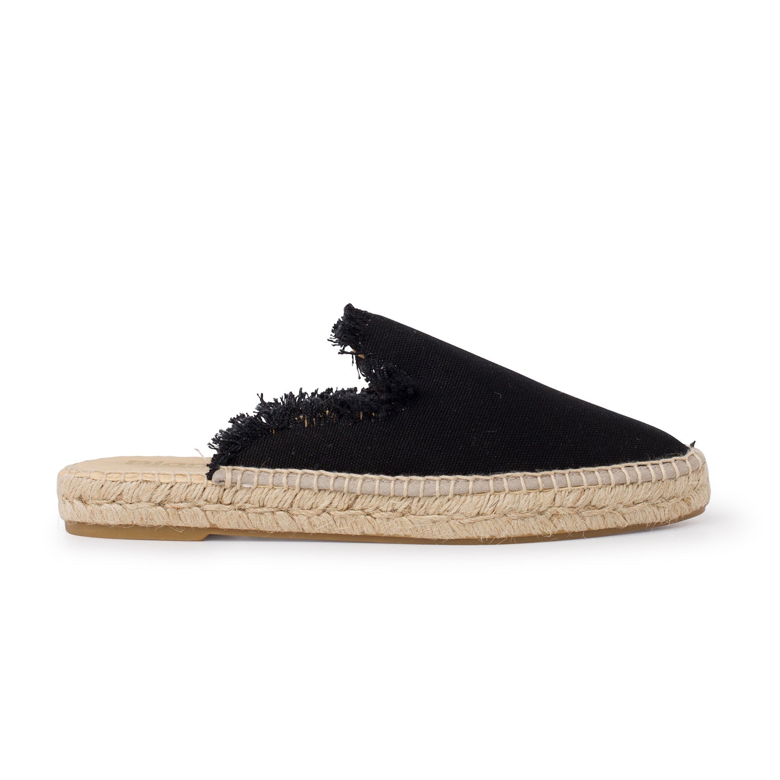 Zaragoza Canvas Espadrille Mule Slides - Black | Select Size: 6.5 US (37EU) | Color: Black Refurbished - N/A refurbished available on Cerqular