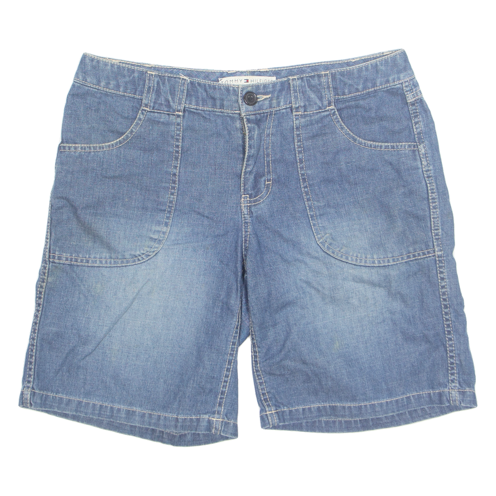 TOMMY HILFIGER Mens Denim Shorts Blue M W32 Refurbished - N/A refurbished available on Cerqular