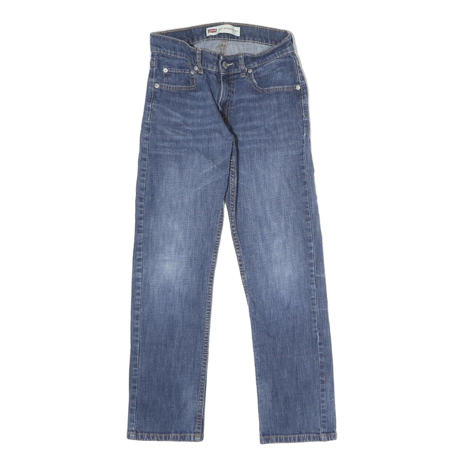 LEVI'S 541 Womens Jeans Blue Slim Straight Denim Medium W27 L27 Zip Refurbished - N/A refurbished available on Cerqular