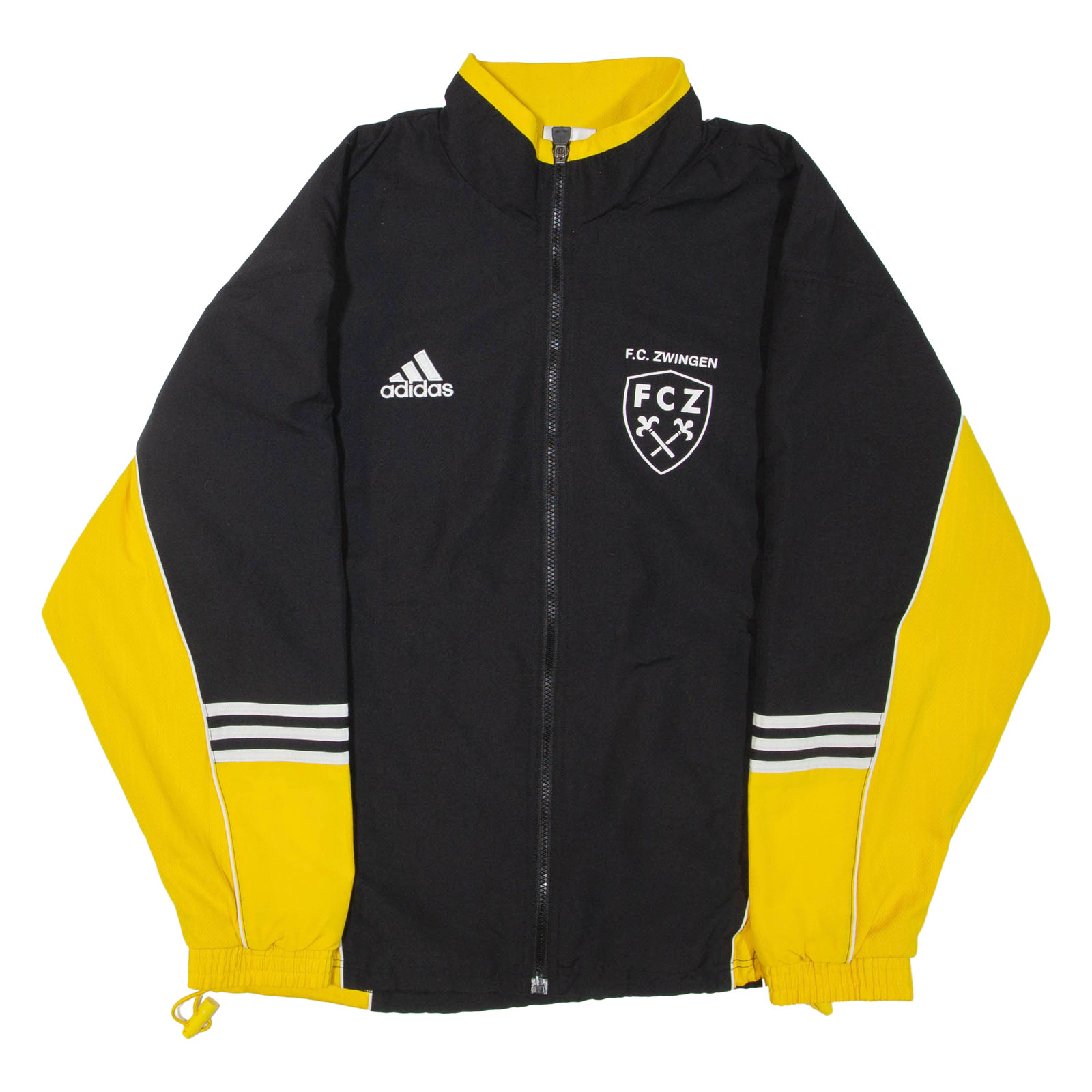ADIDAS F.C. Zwingen Mens Workwear Jacket Black Colourblock L Refurbished - N/A refurbished available on Cerqular