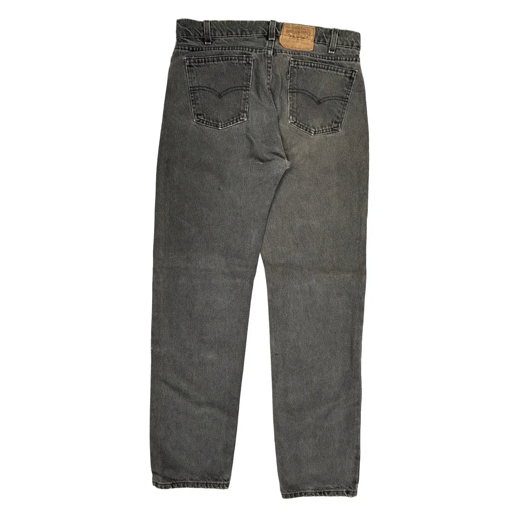 Levis Jeans - 32W 31L Grey Denim Refurbished - Thrifted (note: this is a term often used to describe second- refurbished available on Cerqular