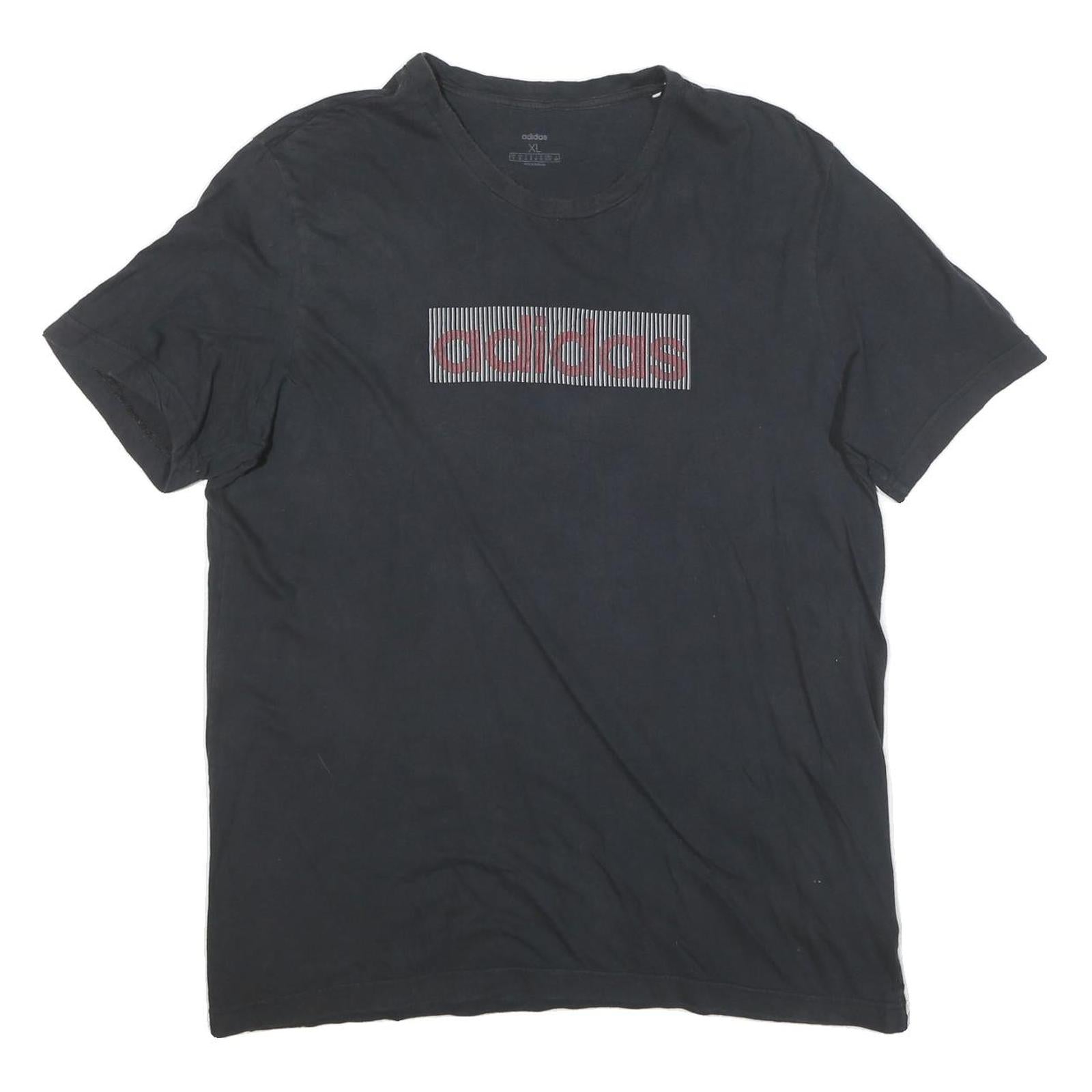 Buy ADIDAS Mens Black Graphic T-Shirt XL Short Sleeve Crew Neck Cotton Blend Casual Refurbished - $16.89 ADIDAS Mens Black Graphic T-Shirt XL Short Sleeve Crew Neck Cotton Blend Casual Refurbished - N/A refurbished available on Cerqular