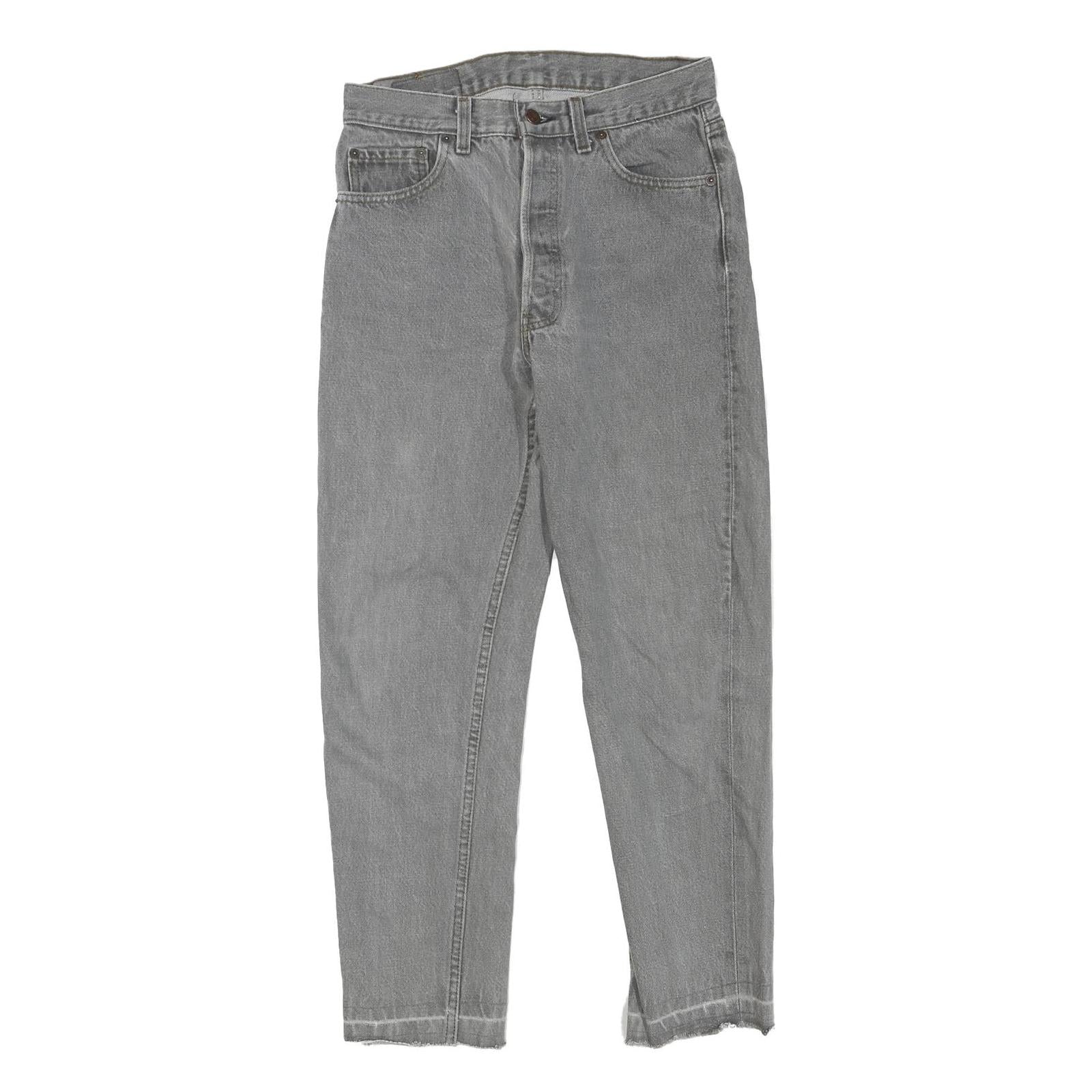LEVI'S Womens Regular Fit Grey Denim Jeans Button Closure W28 L26 Casual Refurbished - N/A refurbished available on Cerqular
