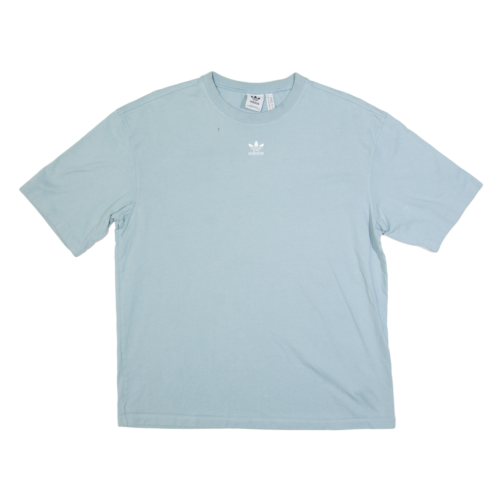 ADIDAS ORIGINALS Womens T-Shirt Blue UK 6 Refurbished - N/A refurbished available on Cerqular