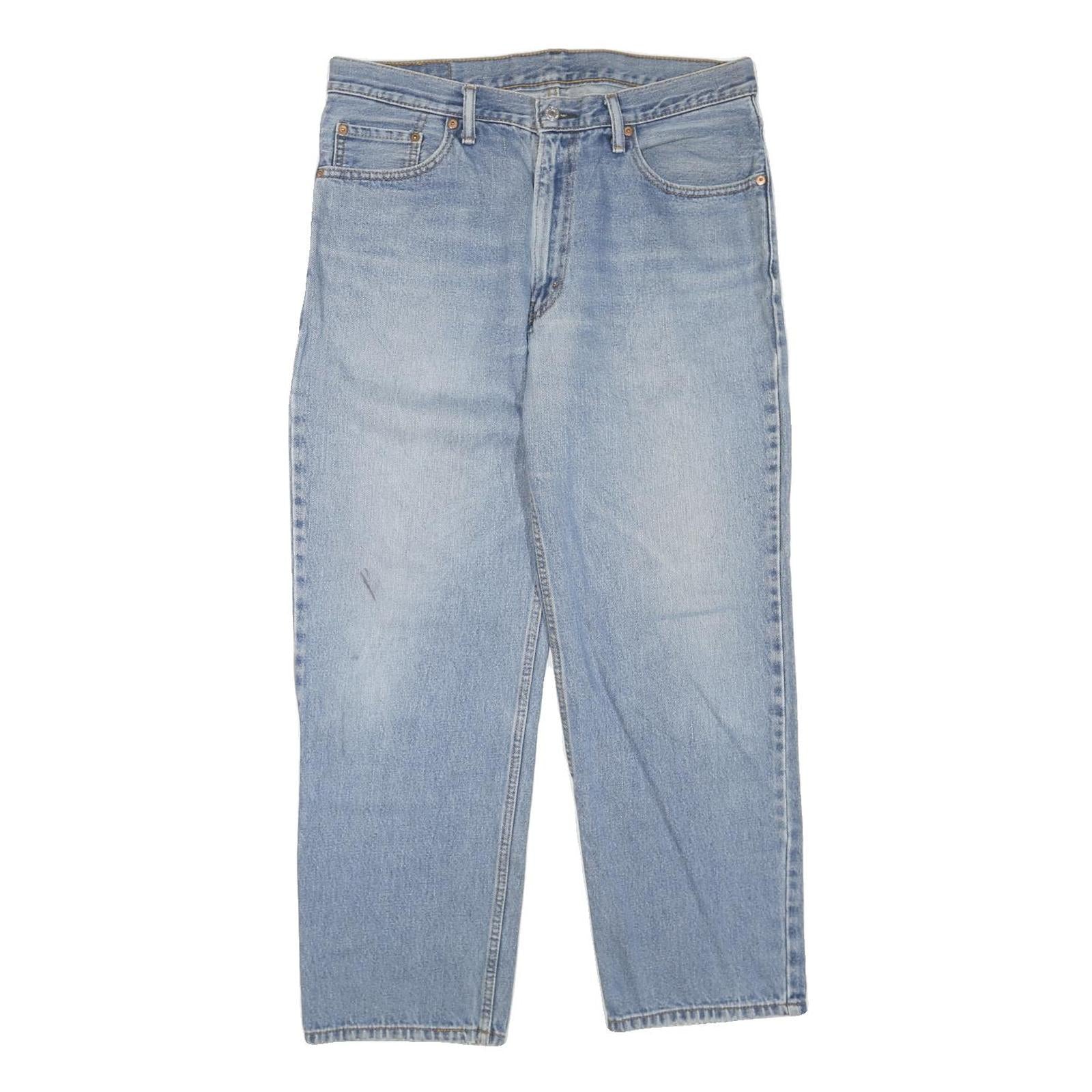 LEVI'S 550 Tapered Mens Jeans Blue Regular Tapered Denim Medium W36 L30 Zip Refurbished - N/A refurbished available on Cerqular