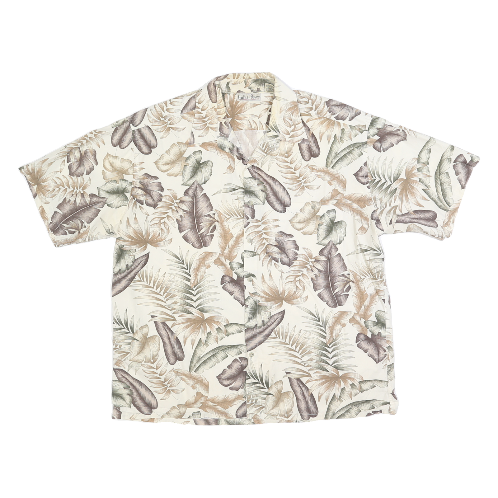 Buy HOLLIS RIVER Mens Cream Floral Print Cotton Shirt XL Summer Casual Tropical Refurbished - $15.59 HOLLIS RIVER Mens Cream Floral Print Cotton Shirt XL Summer Casual Tropical Refurbished - N/A refurbished available on Cerqular