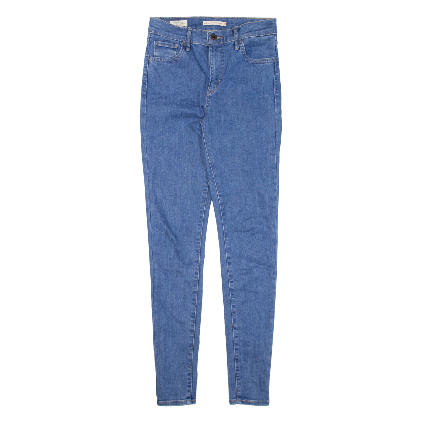 LEVI'S 720 High Rise Womens Jeans Blue Slim Skinny W26 L30 Refurbished - N/A refurbished available on Cerqular