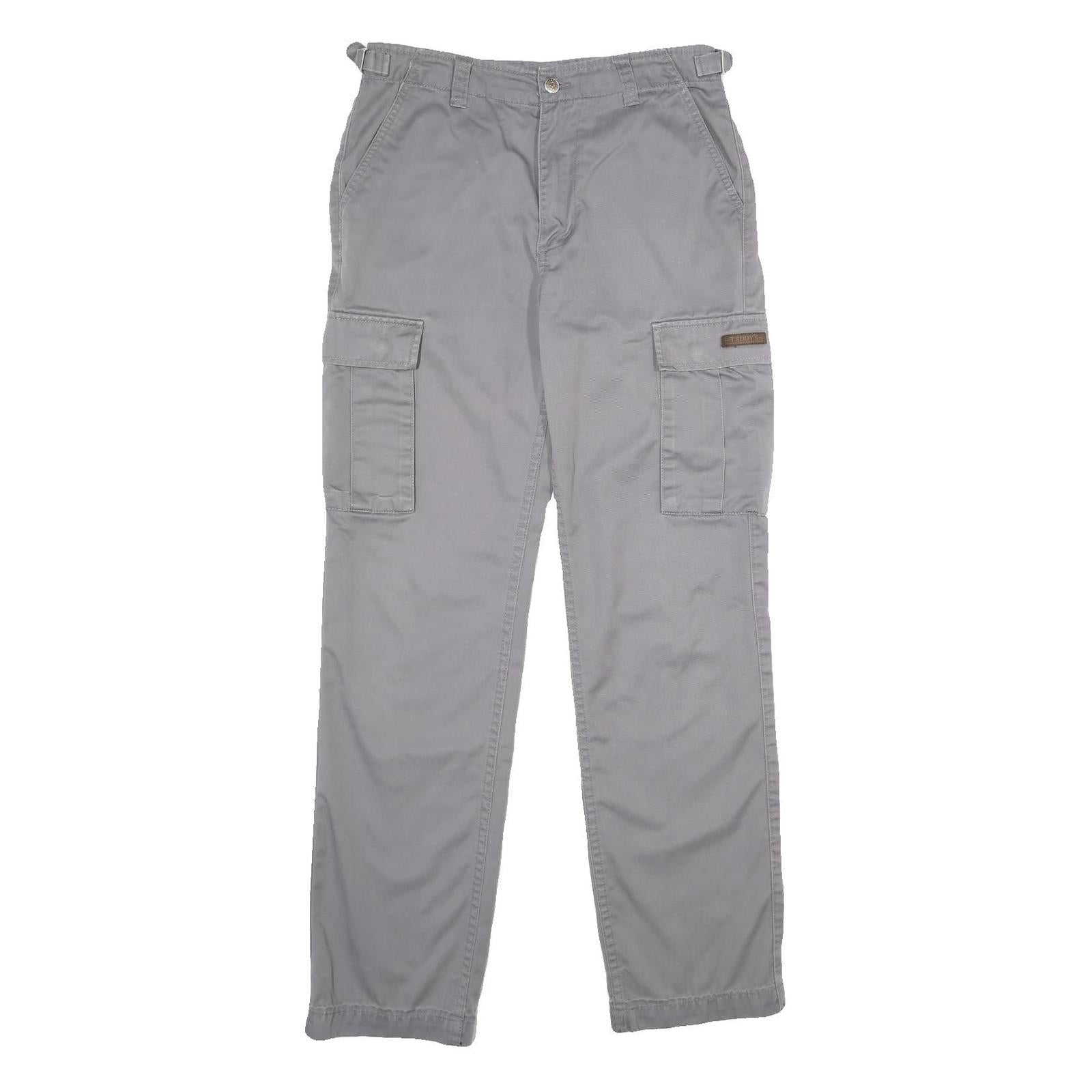 Buy TEDDYS Mens Cotton Blend Grey Regular Cargo Trousers W30 L32 Utility Pockets Zip Refurbished - $23.39 TEDDYS Mens Cotton Blend Grey Regular Cargo Trousers W30 L32 Utility Pockets Zip Refurbished - N/A refurbished available on Cerqular