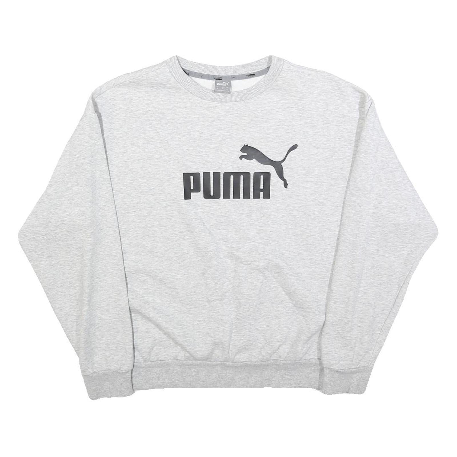 Buy PUMA Womens Grey Cotton Blend Crew Neck M Sweatshirt Logo Print Pullover Refurbished - $35.09 PUMA Womens Grey Cotton Blend Crew Neck M Sweatshirt Logo Print Pullover Refurbished - N/A refurbished available on Cerqular