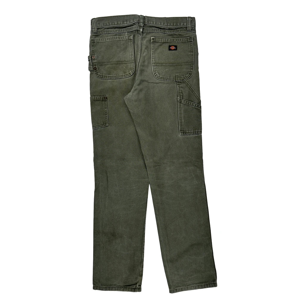Dickies Carpenter Trousers - 30W 31L Grey Cotton Refurbished - Thrifted (note: this is a term often used to describe second- refurbished available on Cerqular