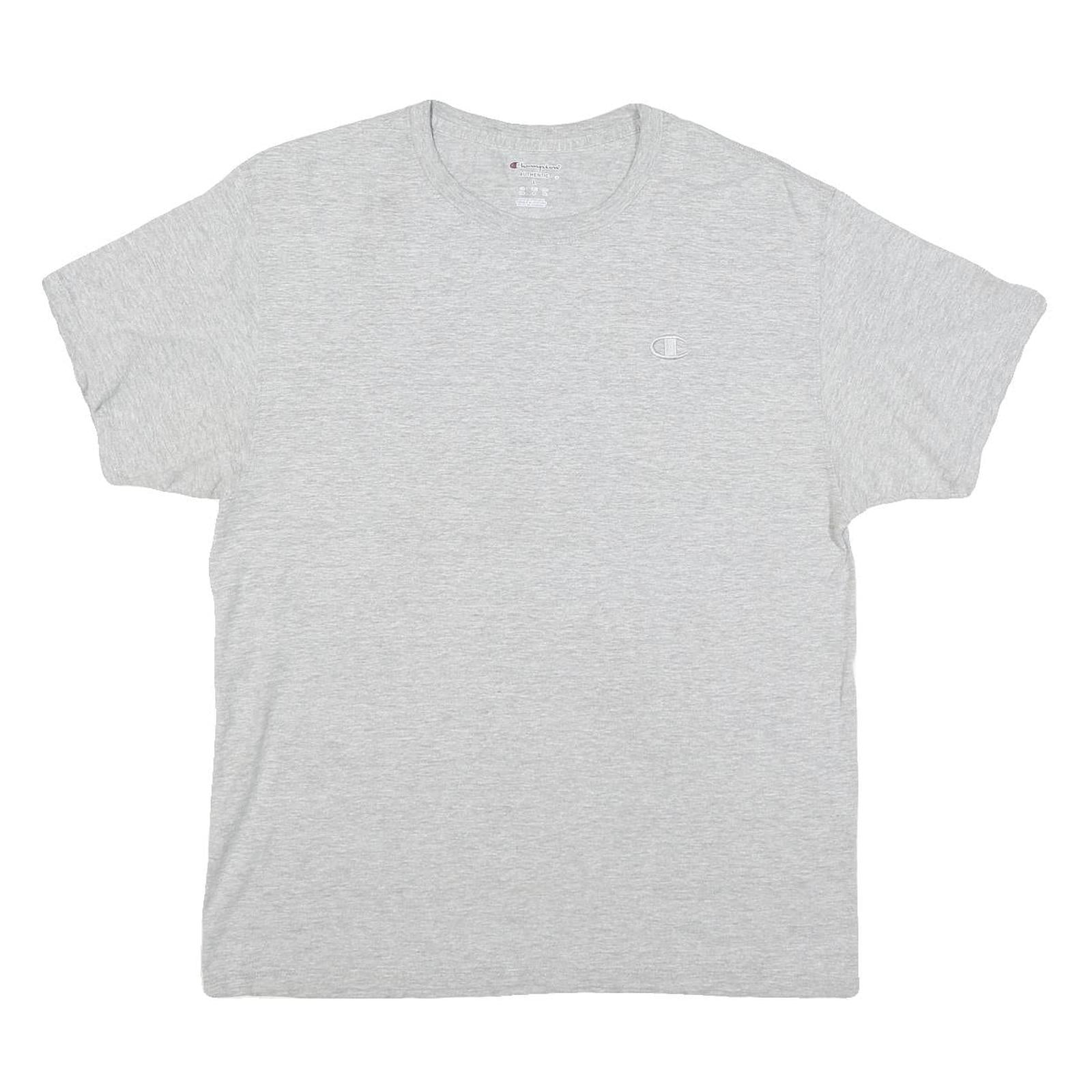Buy CHAMPION Mens Grey Crew Neck T-Shirt L Cotton Blend Casual Short Sleeve Refurbished - $18.19 CHAMPION Mens Grey Crew Neck T-Shirt L Cotton Blend Casual Short Sleeve Refurbished - N/A refurbished available on Cerqular