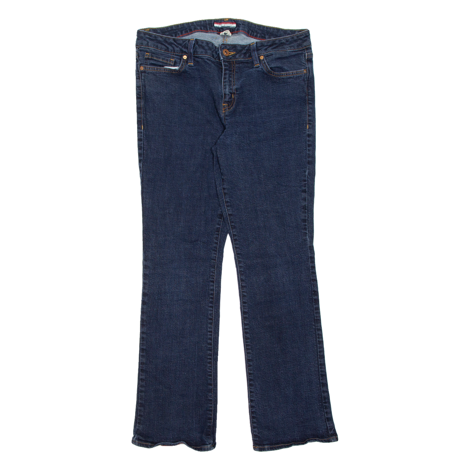 TOMMY HILFIGER Womens Jeans Blue Regular Bootcut W32 L29 Refurbished - N/A refurbished available on Cerqular
